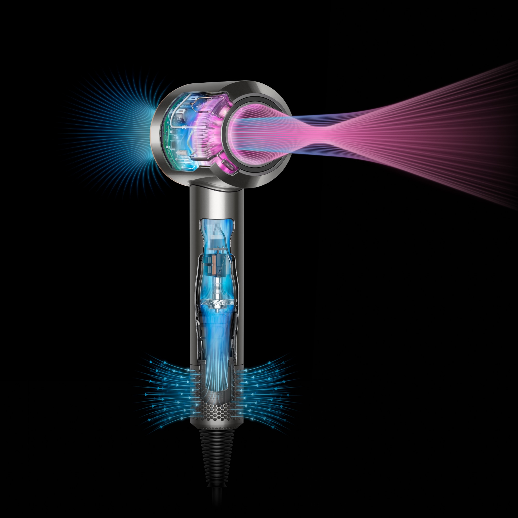 DYSON Haartrockner »Dyson Supersonic™, Schnelles Trocknen. Ohne extreme Hitze.« Entwickelt für verschiedene Haartypen
