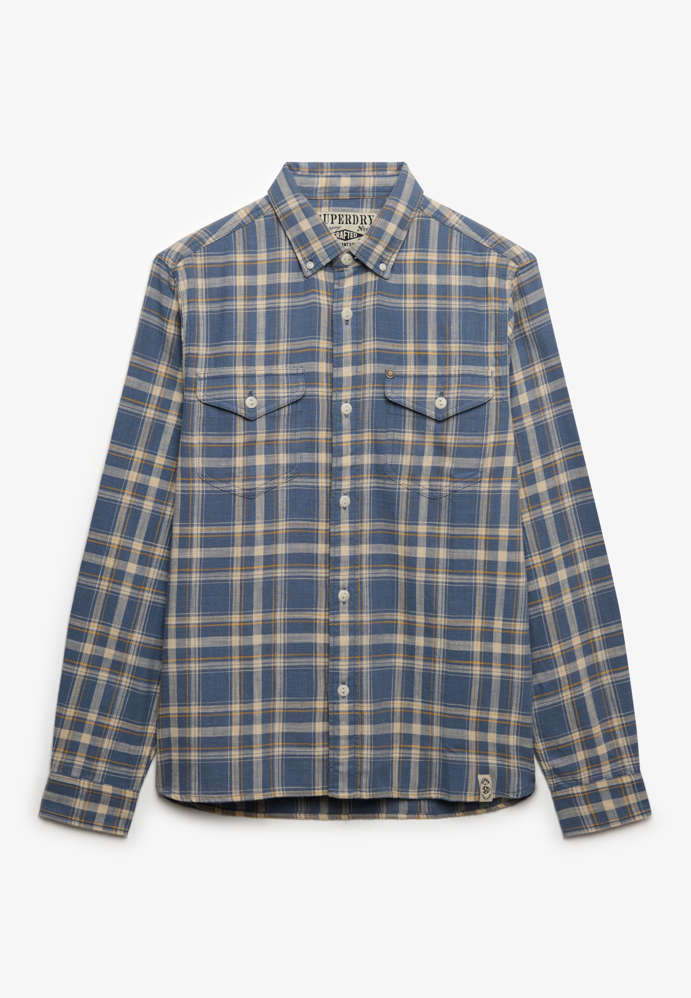 Superdry Langarmhemd »MERCHANT LITE CHECK SHIRT« mit Knopfleiste, aus Baumwolle, Regular Fit, kariertes Design