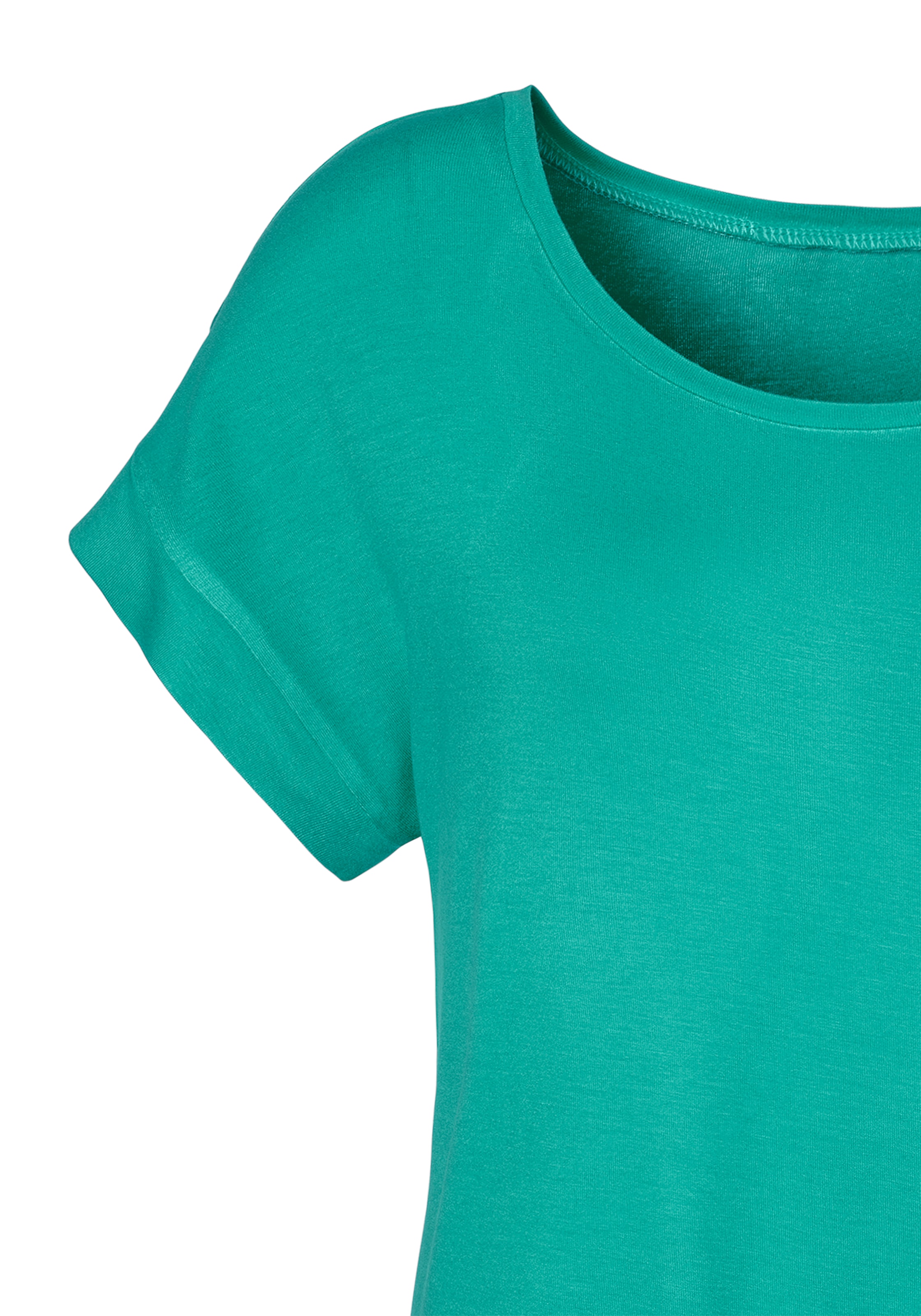 Vivance T-Shirt, (2er-Pack), Saumabschluss bei mit elastischem ♕