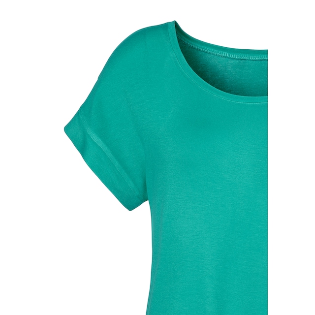Vivance T-Shirt, (2er-Pack), mit elastischem Saumabschluss bei ♕