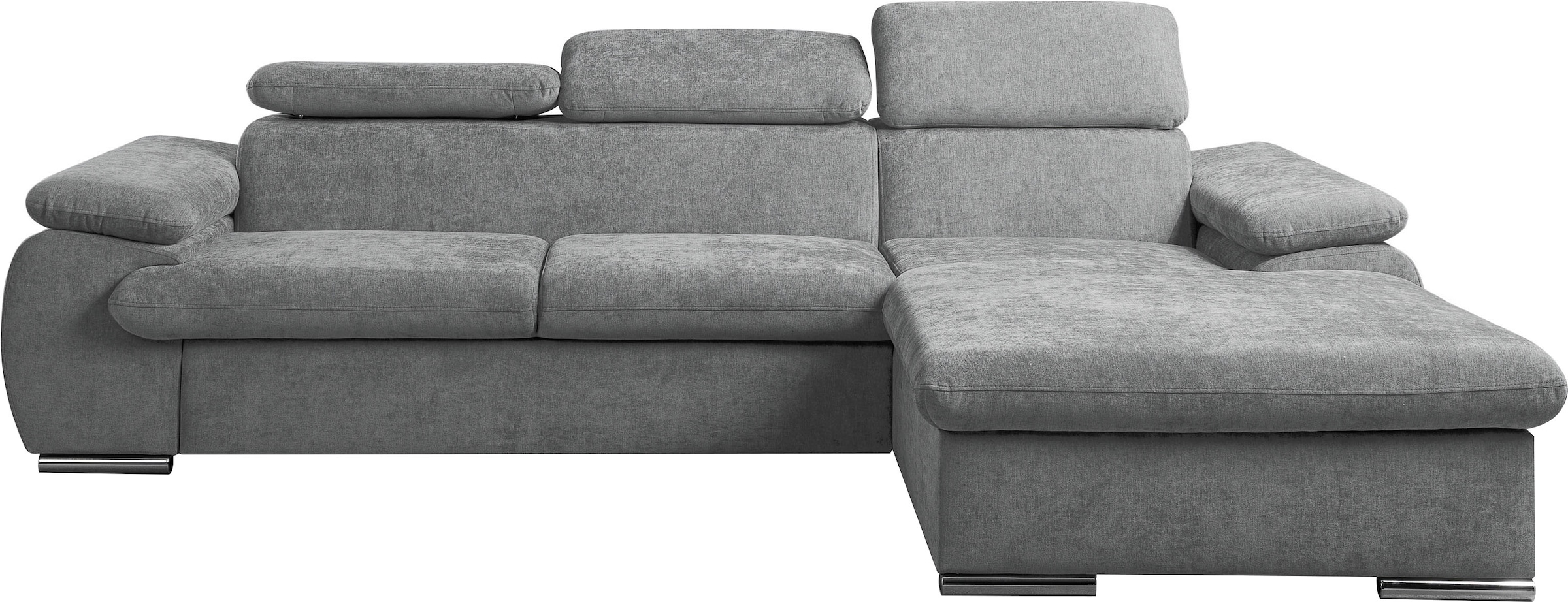 WERK2 Ecksofa »Cosmo modern und bequem, Breite 282cm, L-Form« Eckcouch mit Schlaffunktion, Bettkasten & verstellbaren Kopfteilen