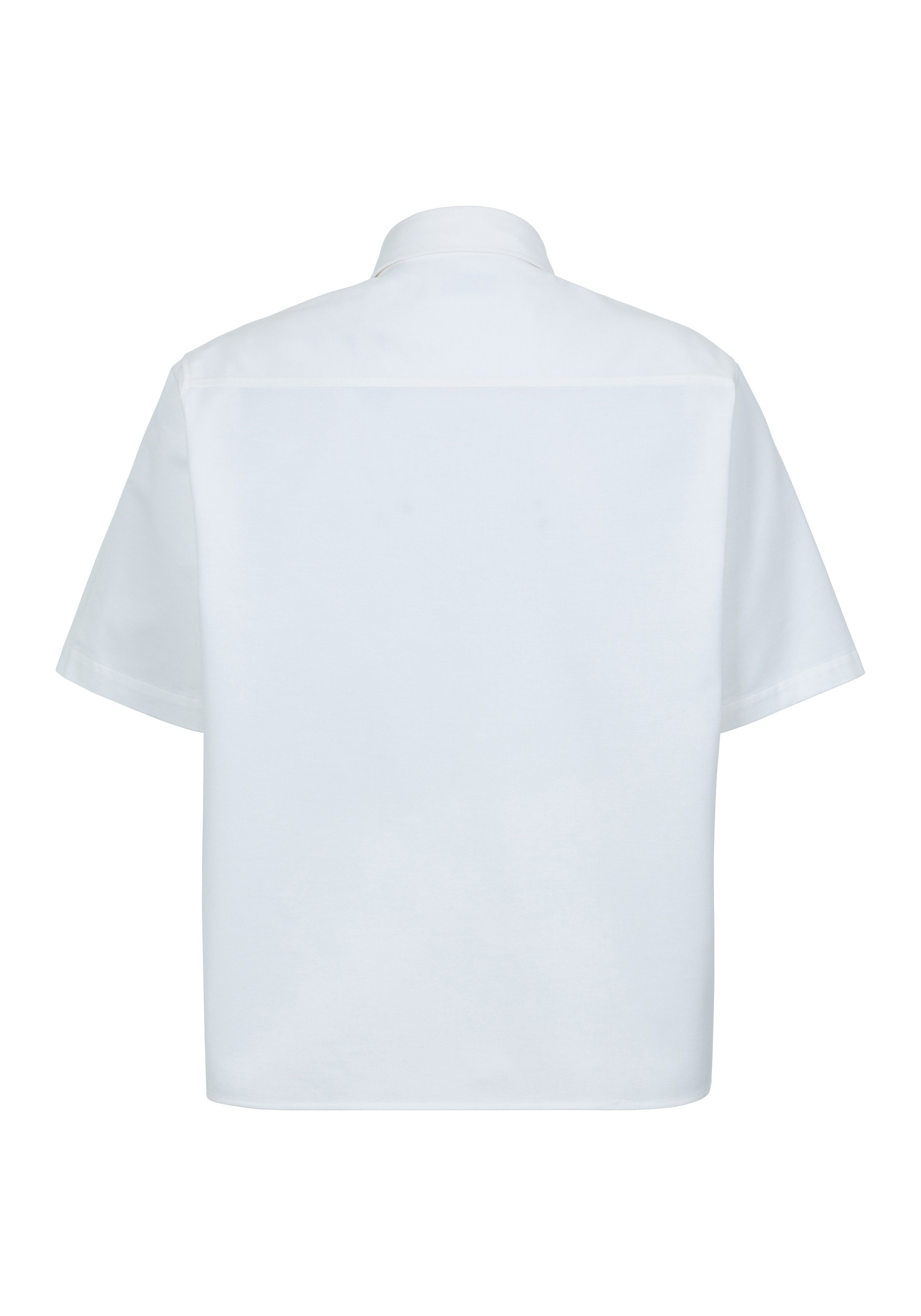 HUGO Blue Kurzarmhemd »Ekyno« mit kontrastfarbenem Logo-Badge auf der Brust