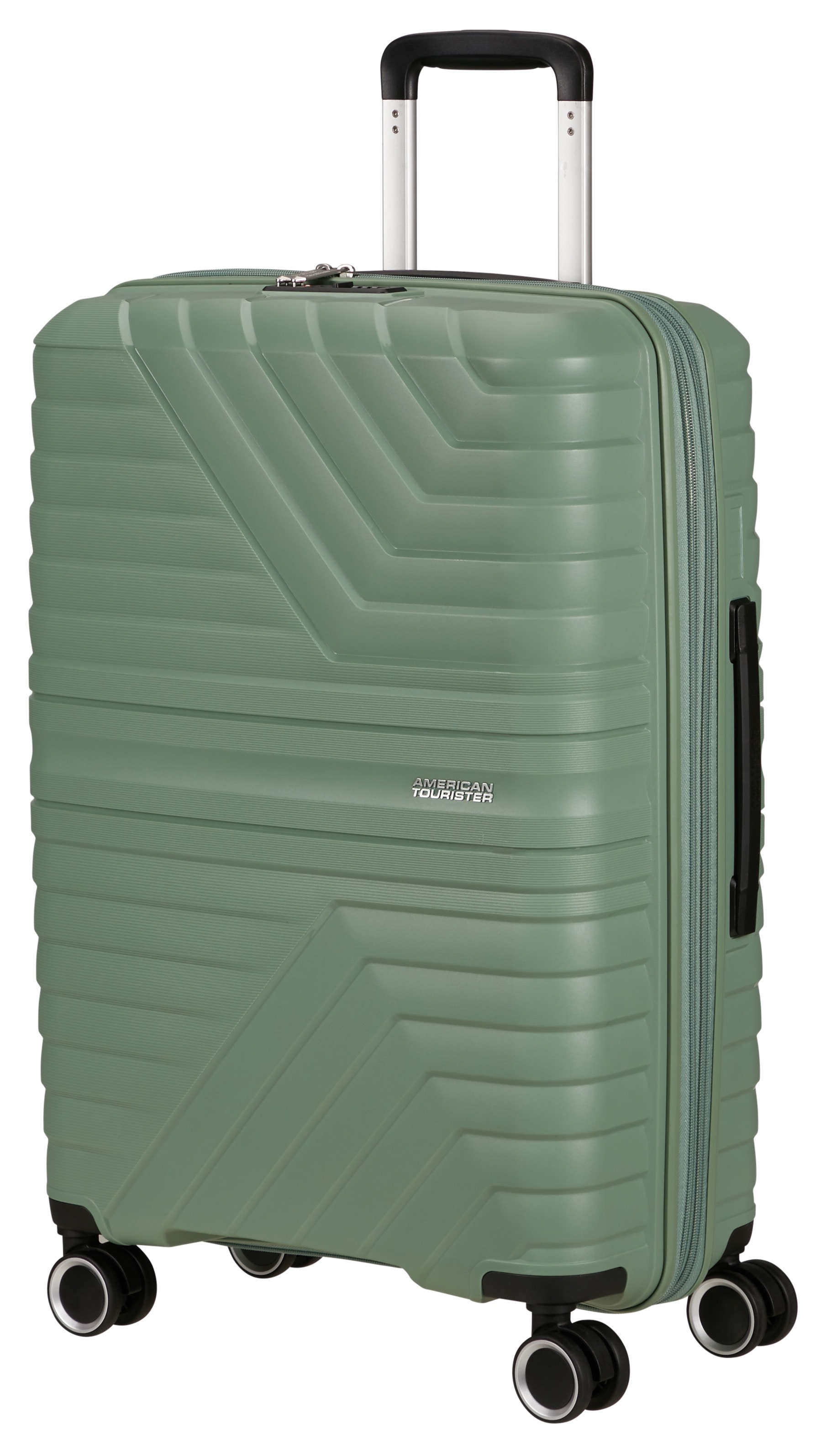 American Tourister® Hartschalen-Trolley »FLYTWIST, verschiedene Größen und Farben«, 4 Rollen, Hartschalen-Koffer personalisierbar Volumenerweiterung