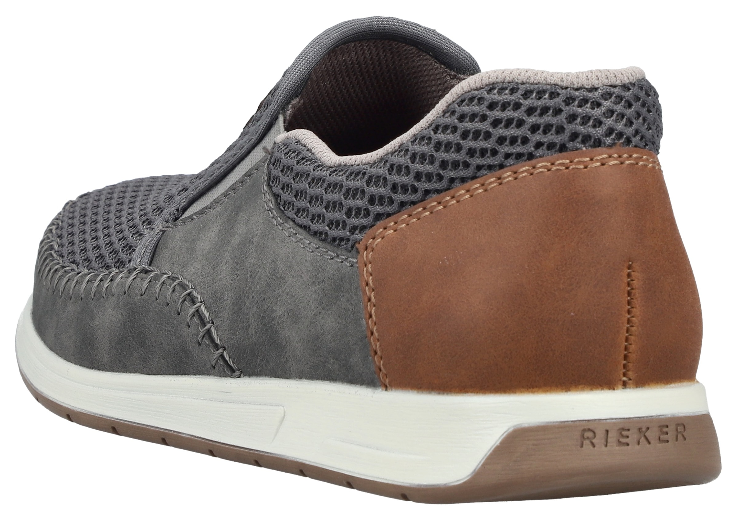 Rieker Slipper  Slip-on Sneaker, Schlupfschuh mit Stretcheinsätze