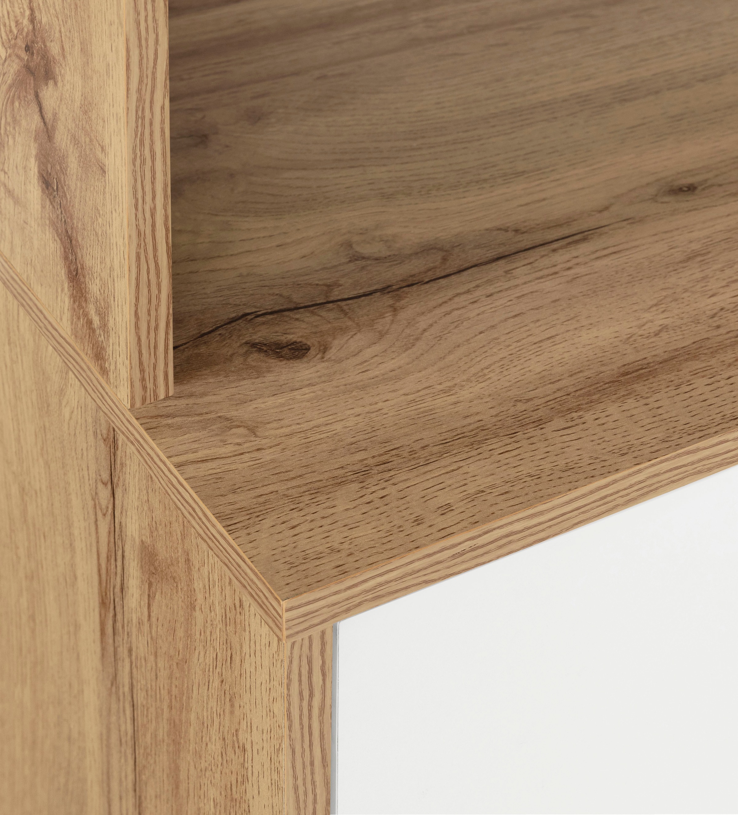 Home affaire Buffet »Skandi«, 2 Glastüren, 2 Holztüren und 2 Schubkasten, Breite 84cm, Höhe 165cm