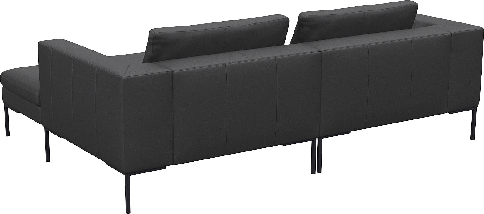 FLEXLUX Ecksofa »Loano, superbequemer Sitzkomfort durch Kaltschaum im Sitz, L-Form«, modernes Sofa, frei im Raum stellbar, lose Kissen, hoher Fuß