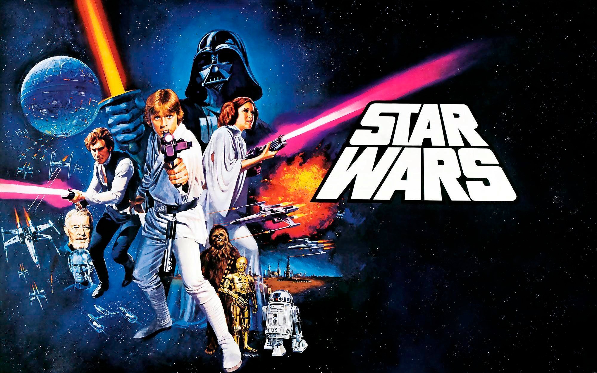 Komar Vliestapete »Star Wars Poster Classic 1«, 400x250 cm (Breite x Höhe),  Vliestapete, 100 cm Bahnbreite online kaufen | mit 3 Jahren XXL Garantie