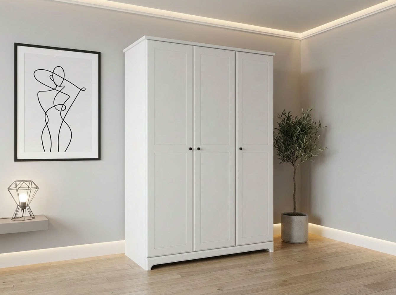 arthur berndt Babyzimmer-Komplettset »Thilo« Set, Kinderbett, Schrank, Wickelkommode, 3 Stk. tlg. Made in Germany; mit Kinderbett, Schrank und Wickelkommode