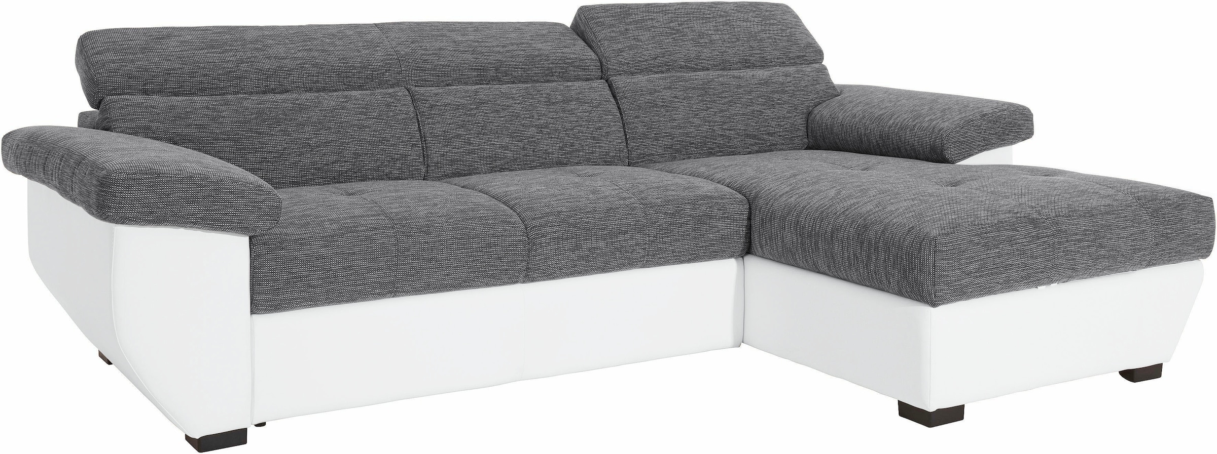 COTTA Polstergarnitur »Speedway L-Form«, (Set), Set bestehend aus: Ecksofa mit Kopfteilverstellung & Hocker