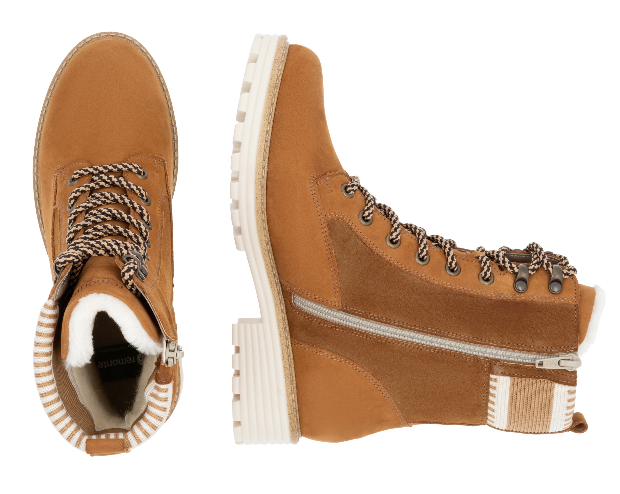 Remonte Winterboots »Elisabeth Hurley-Collection«, Schnürboots, Schnürstiefelette mit wasserabweisender TEX-Membran