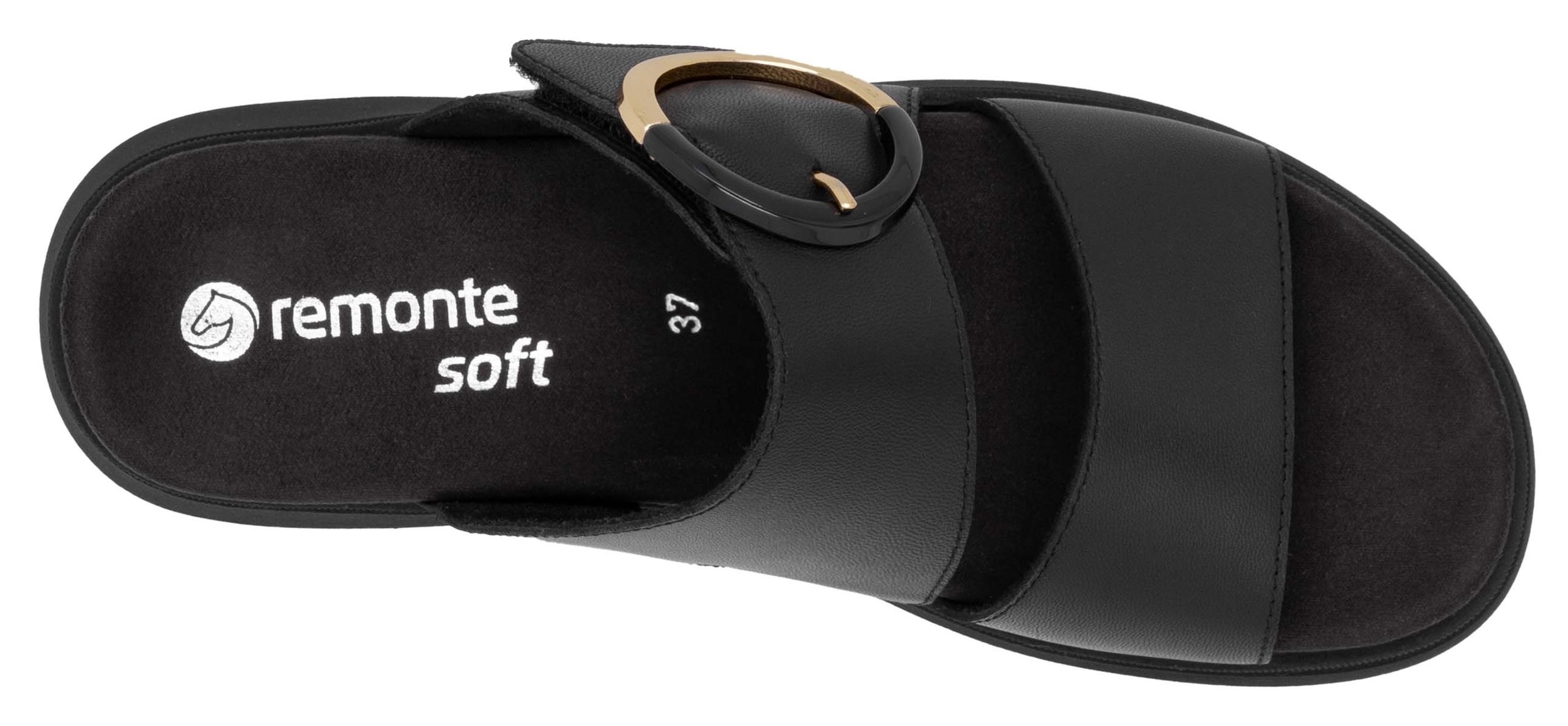 Remonte Pantolette, Keilabsatz, Sommerschuh, Bequemschuh mit Klettverschluss