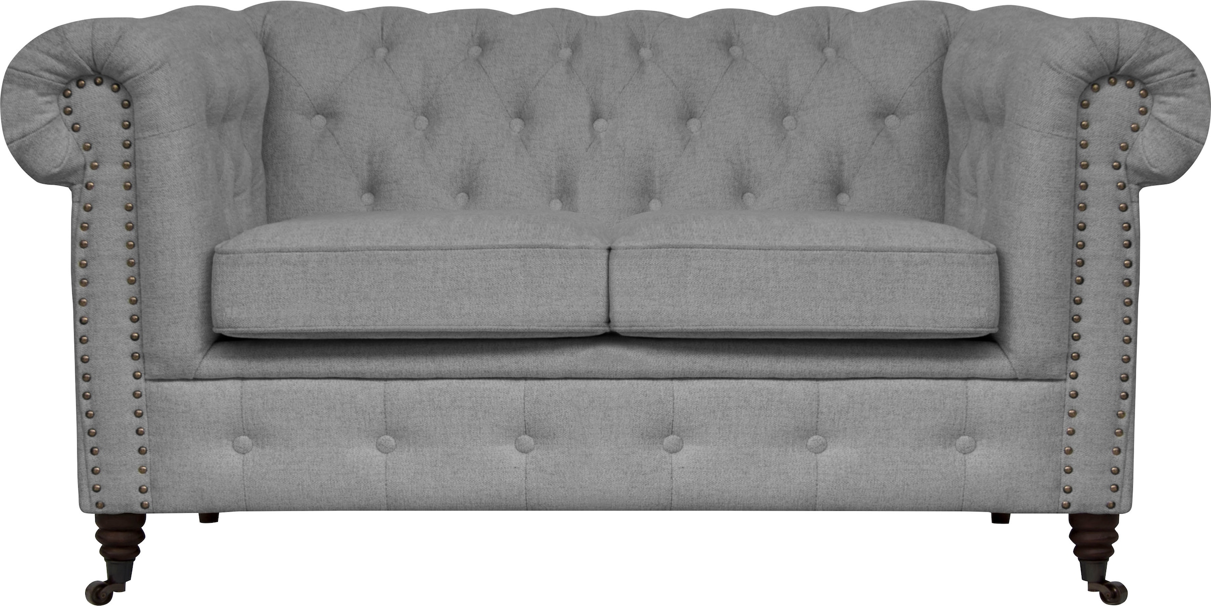 Chesterfield-Sofa »Aarburg«, aufwändige Knopfheftung und Ziernägel im Chesterfield-Design