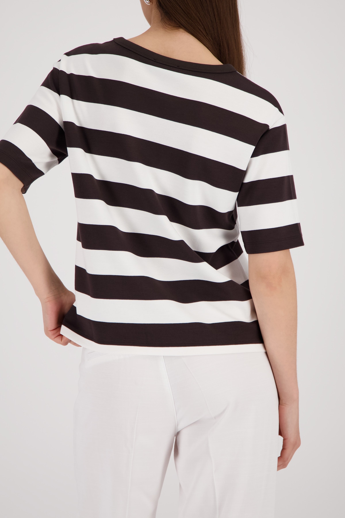 Monari Sweatshirt »Sweatshirt Basic Ringel+Schmuck«, mit Blockstreifen
