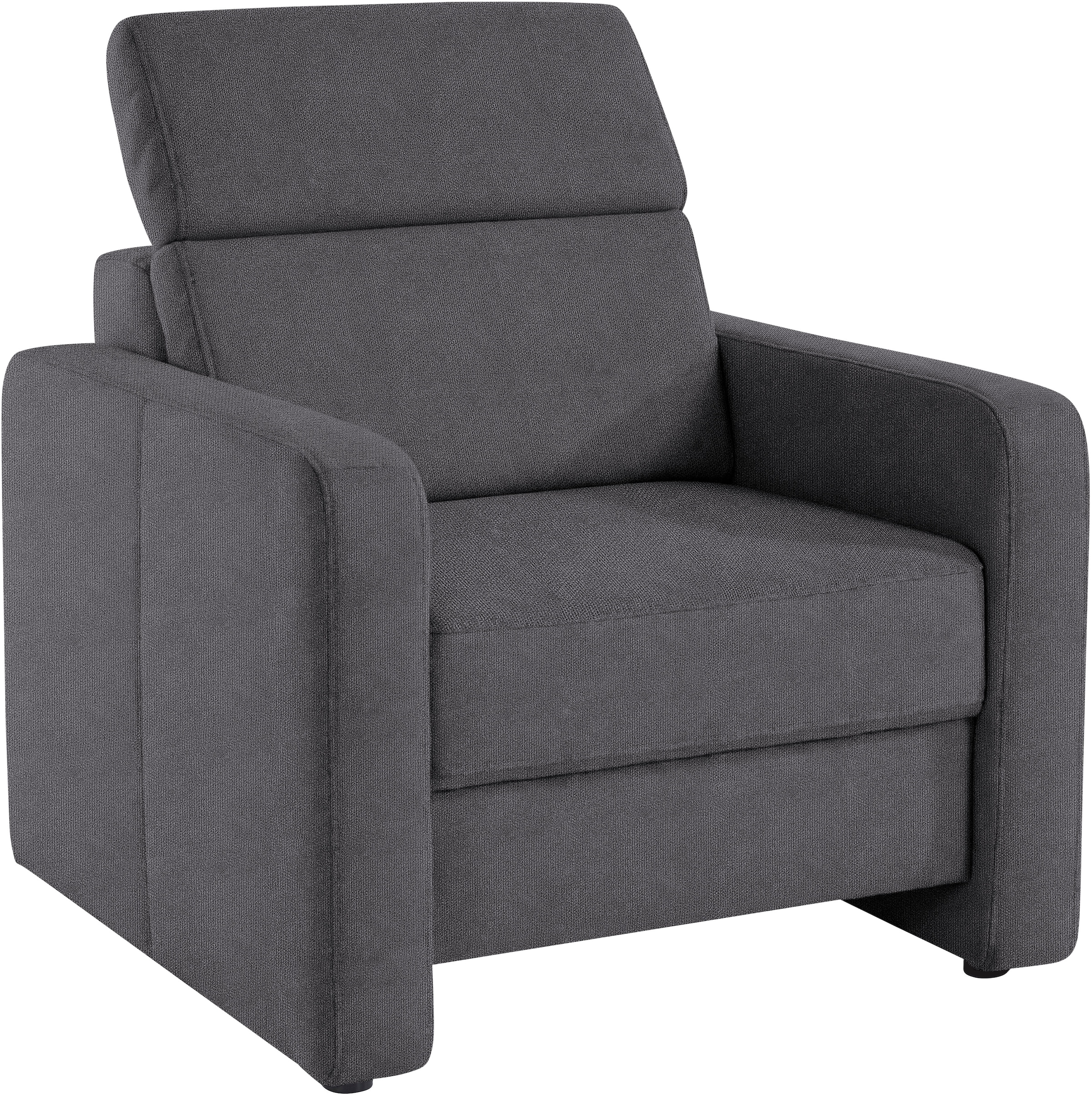 sit&more Sessel »Bologna«, mit Federkern, inklusive Kopfteilverstellung
