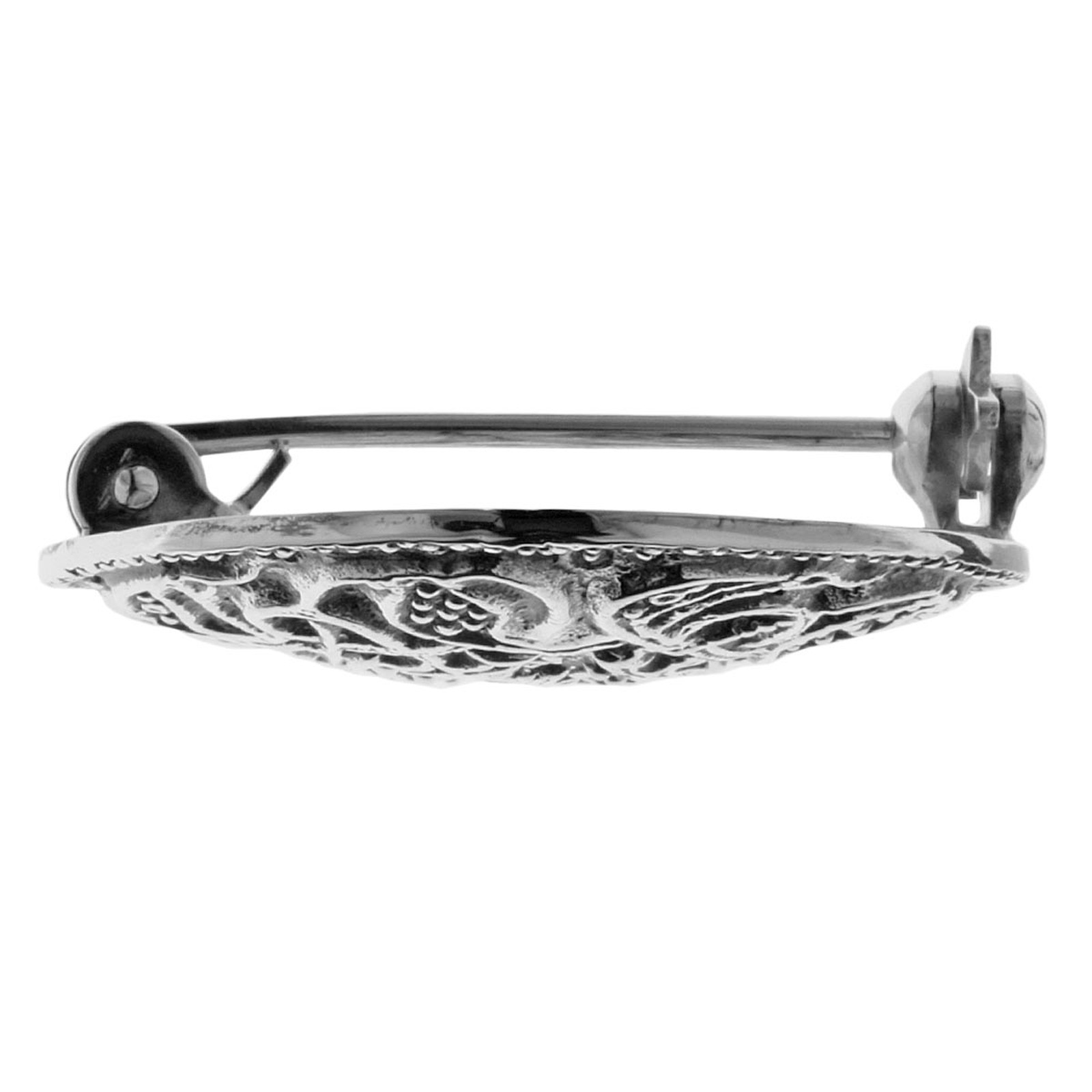 OSTSEE-SCHMUCK Brosche »- Hiddensee 26 mm rund - Silber 925/000 -,«