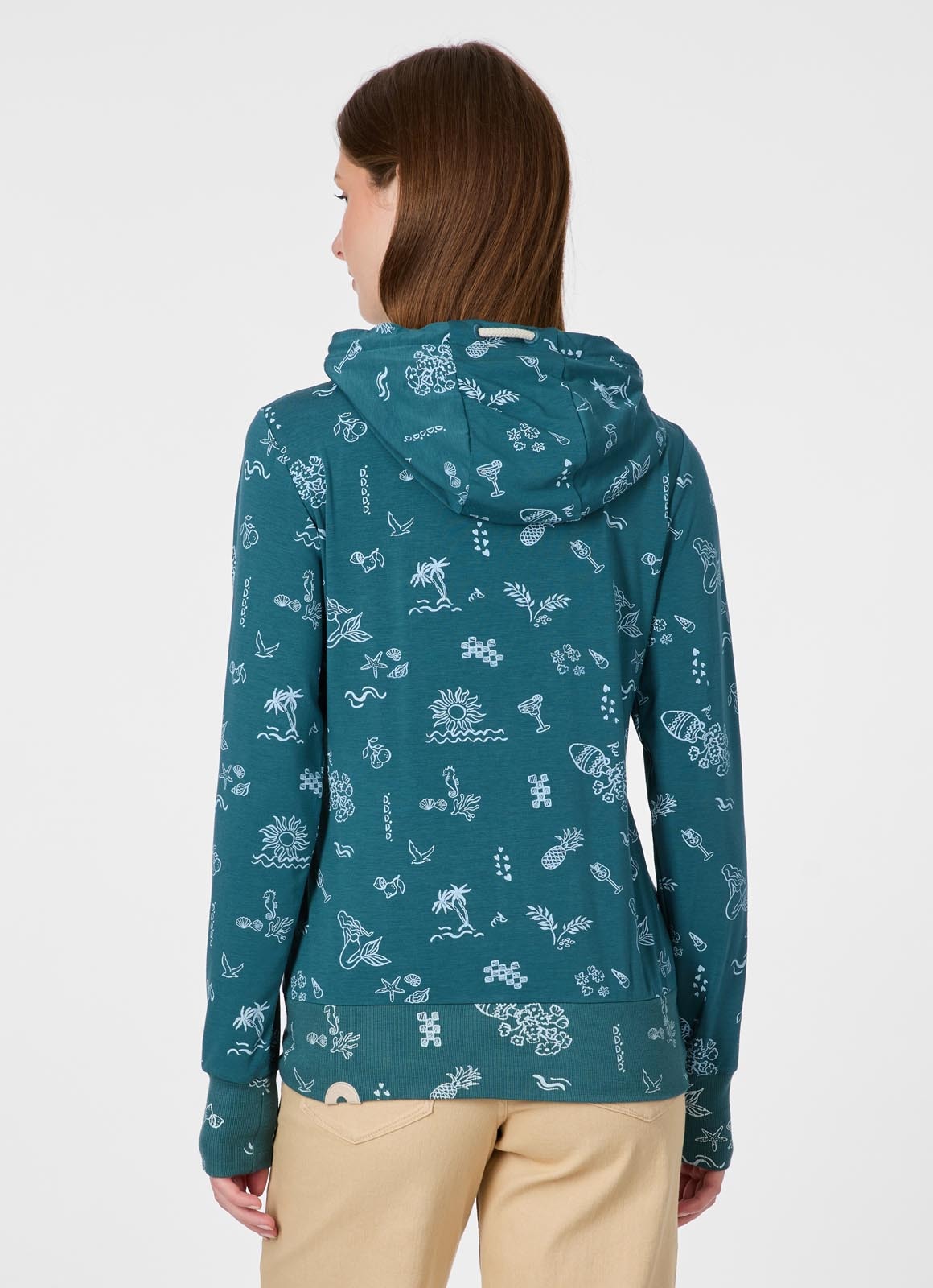 Ragwear Sweatjacke »PAYA PRINT« Bestseller aus dünner Viskosemischung und Allover-Print