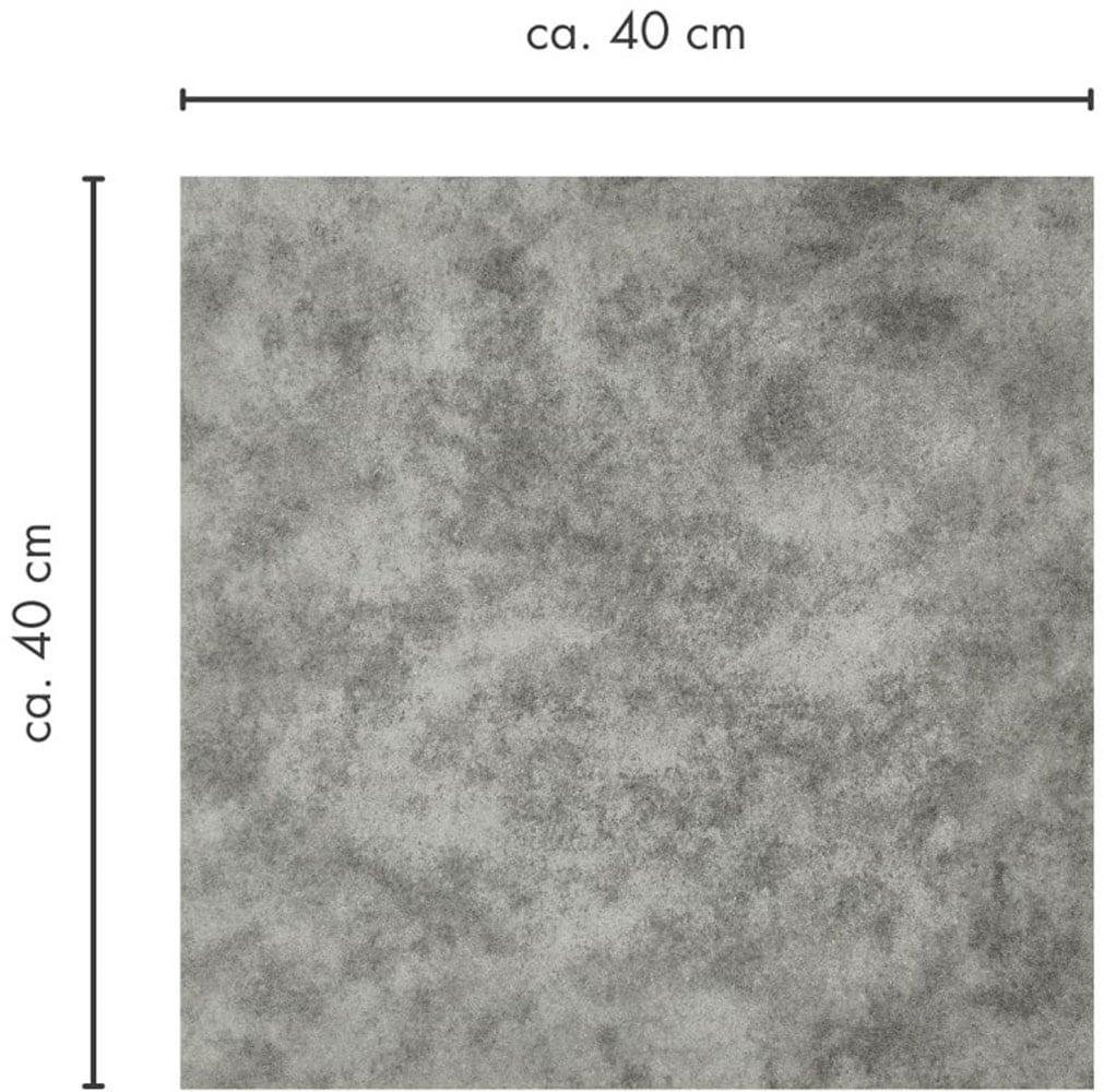 Andiamo Teppichfliese »Colmar Nadelfilz«, quadratisch, 4 mm Höhe, 40x40 cm, selbstklebend, robust & strapazierfähig, 25 Stück (4 qm)