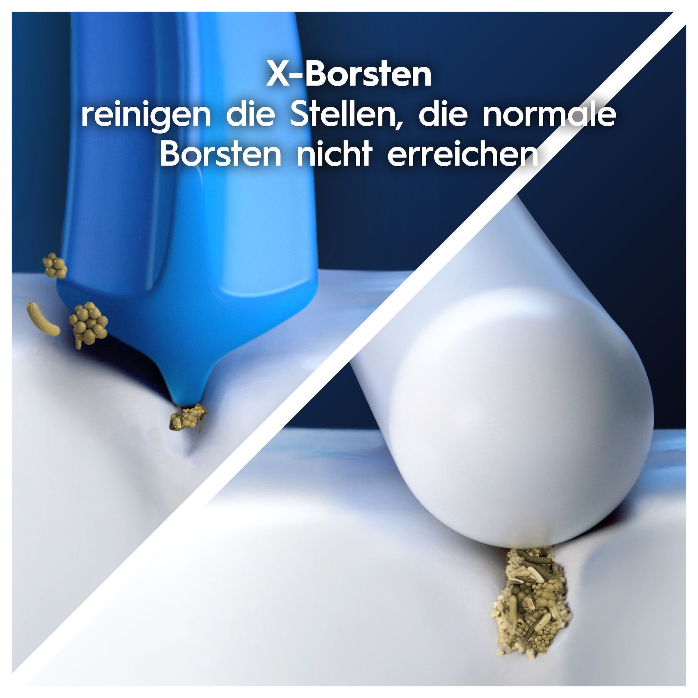 Oral-B Aufsteckbürsten »Pro CrossAction« X-förmige Borsten
