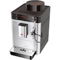 Melitta Kaffeevollautomat »Passione® One Touch F53/1-101, silber«, Tassengenau frisch gemahlene Bohnen, Service-Taste für Entkalkung & Reinigung