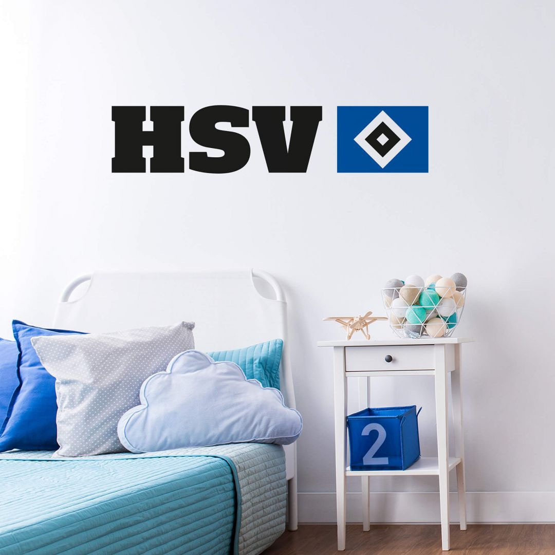 Wall-Art Wandtattoo »Hamburger SV bequem kaufen + St.) Schriftzug«, (1 Logo