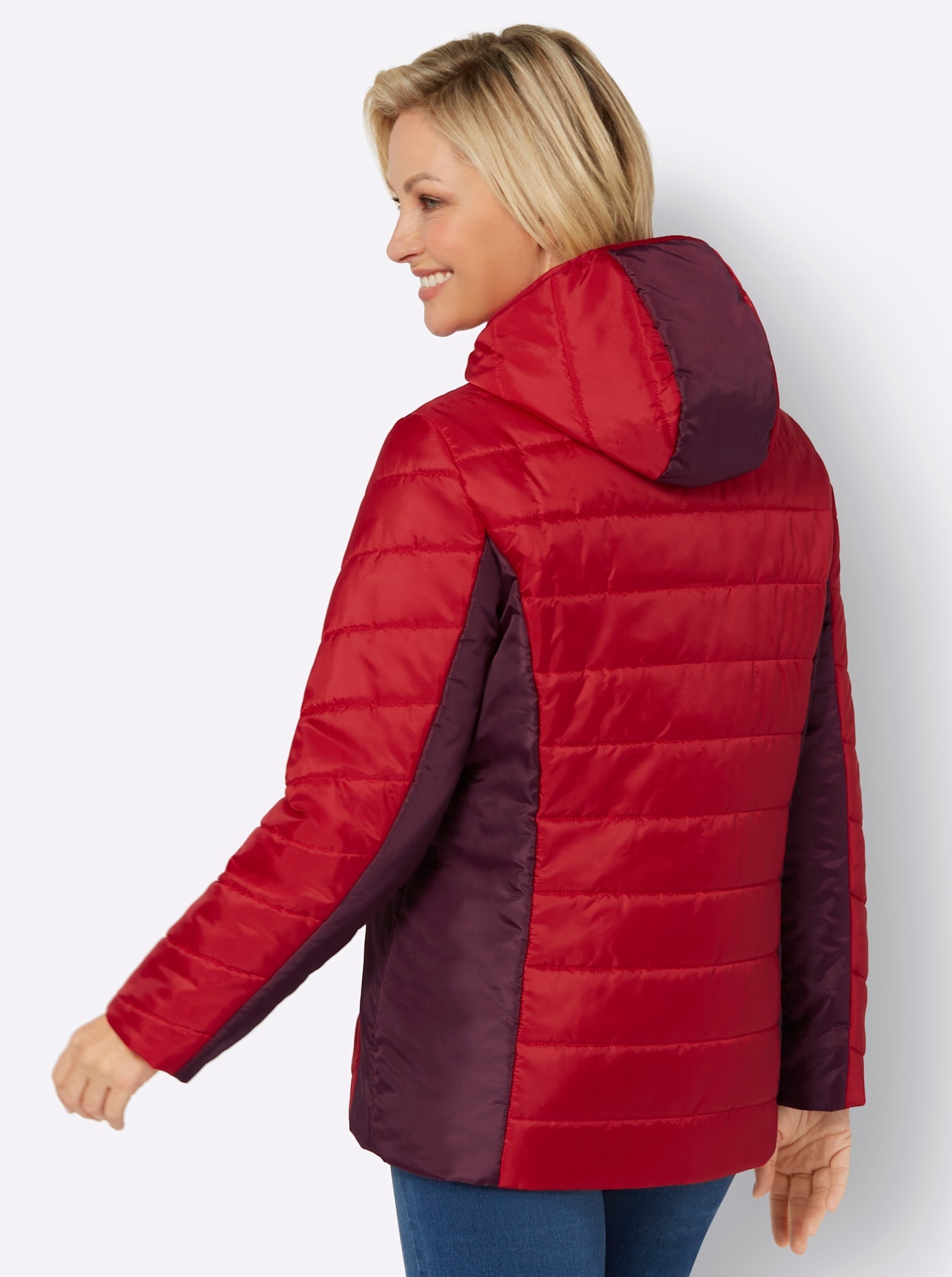 Classic Basics Steppjacke, mit Kapuze