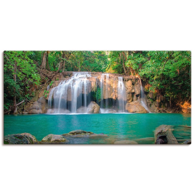 Artland Wandbild »Wasserfall im Wald National Park«, Gewässer, (1 St.), als  Leinwandbild, Wandaufkleber oder Poster in versch. Größen auf Rechnung  kaufen