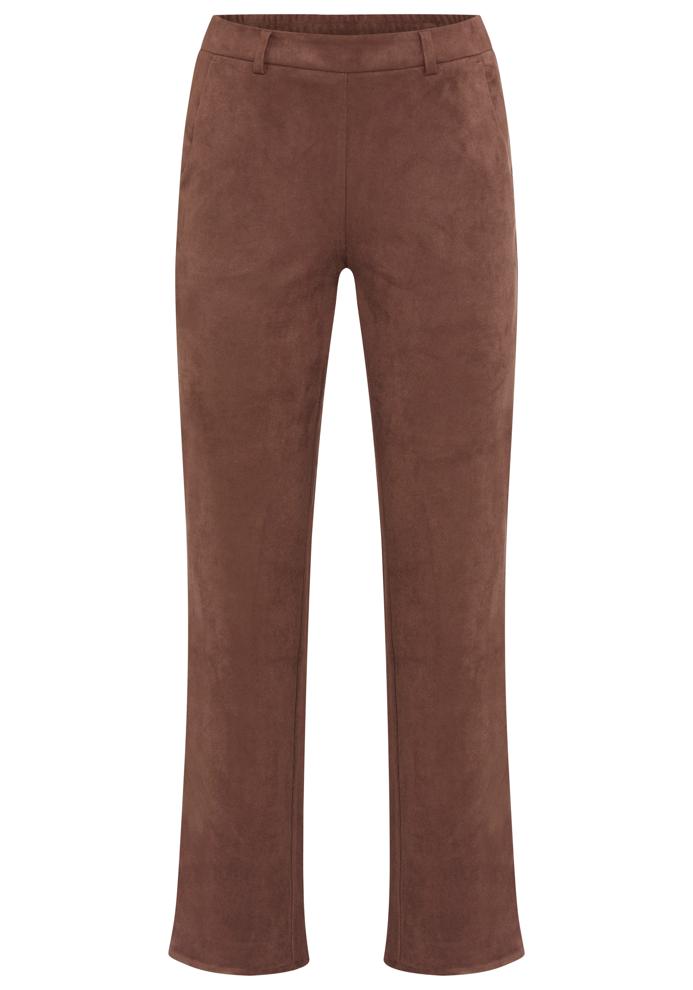 Laura Scott Lederimitathose  Bootcut-Passform, Weiches, elastisches Wildlederimitat