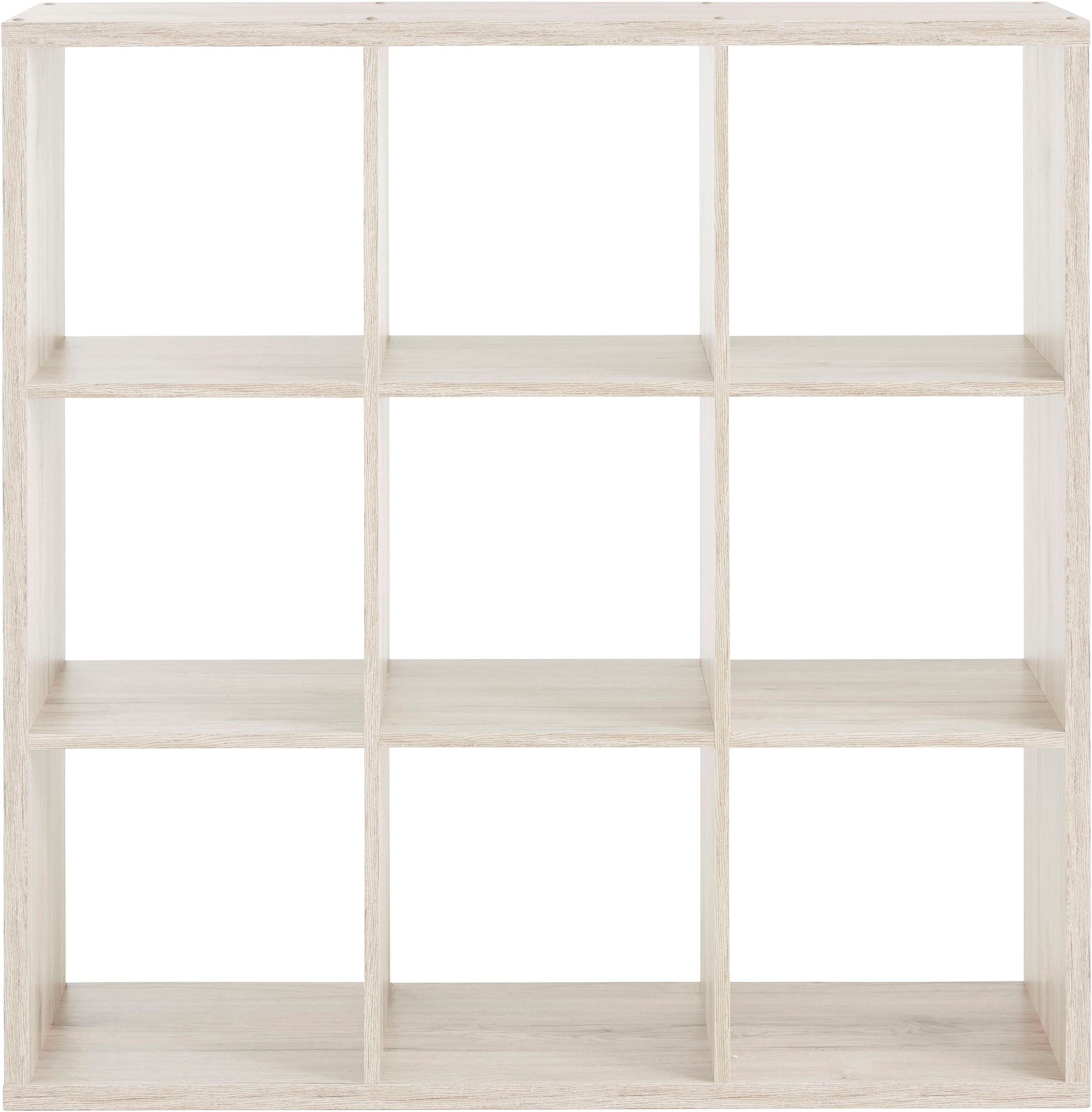 FORTE, Standregal »Mauro« Fachgröße 33x33cm, 4 Fächer, sandeichefarben, Holzwerkstoff,