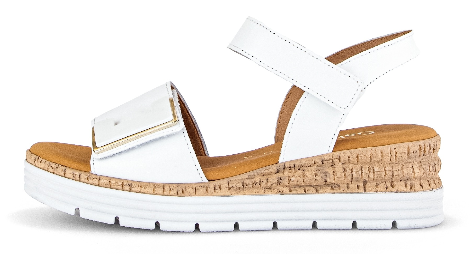 Gabor Sandalette »GENUA«, Keilabsatz, Sommerschuh, Sandale mit Klettverschlüssen, Weite G