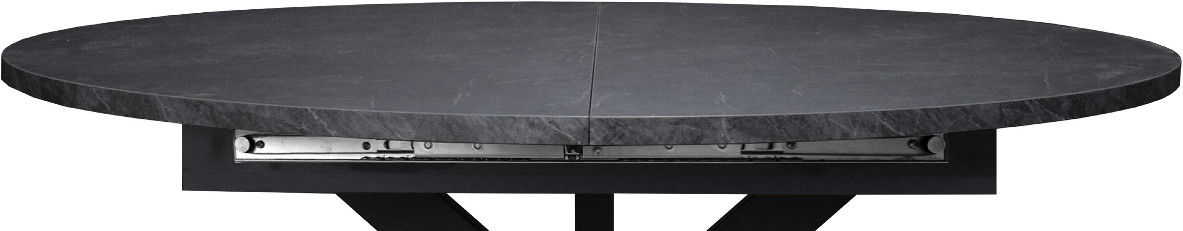 Mäusbacher Esstisch Runder Esstisch, Metallgestell in Stern-Form, ausziehbar