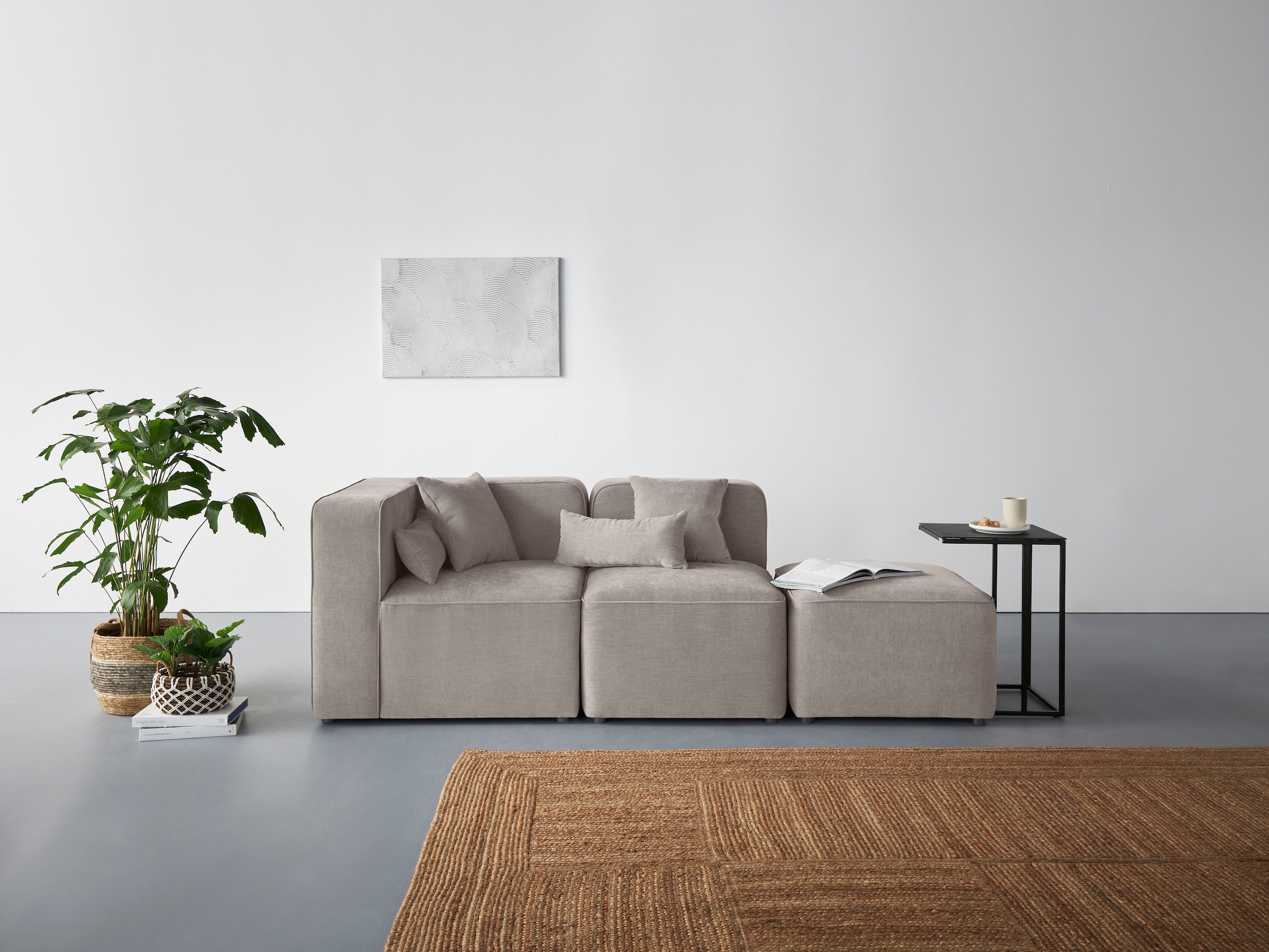 andas 3-Sitzer »Sundstrup«, Modulserie, individuelle Zusammenstellung