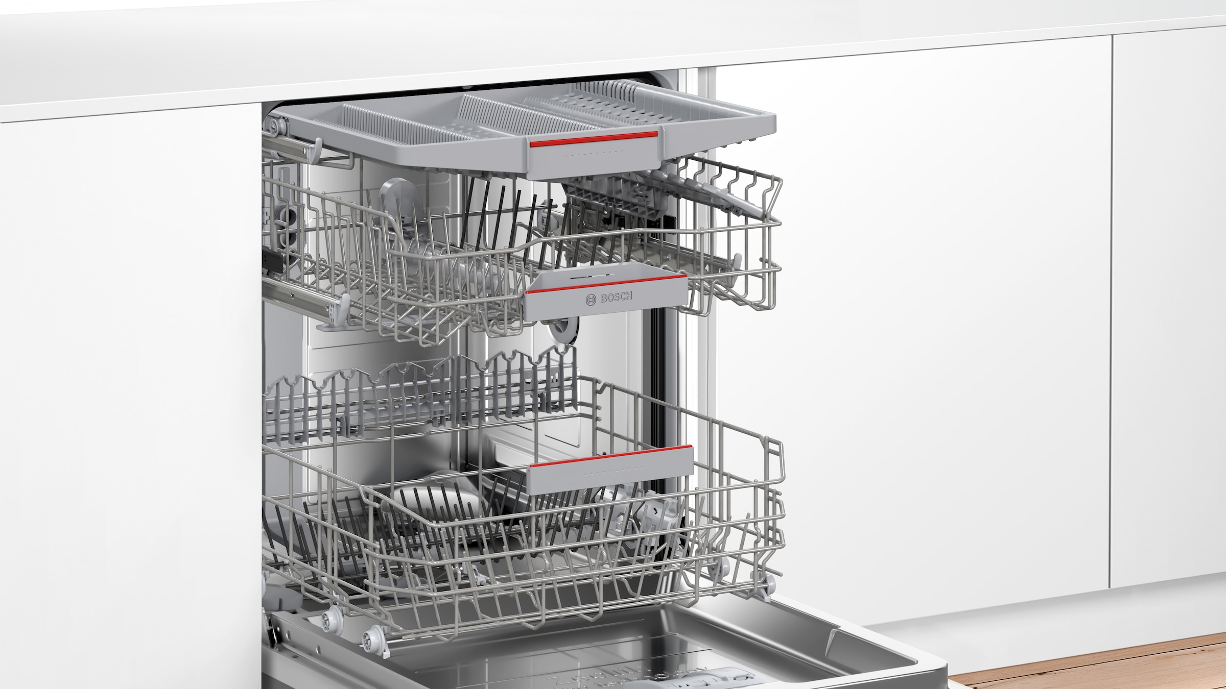 BOSCH vollintegrierbarer Geschirrspüler Serie 6 »SBV6YCX02E«, 14 Maßgedecke