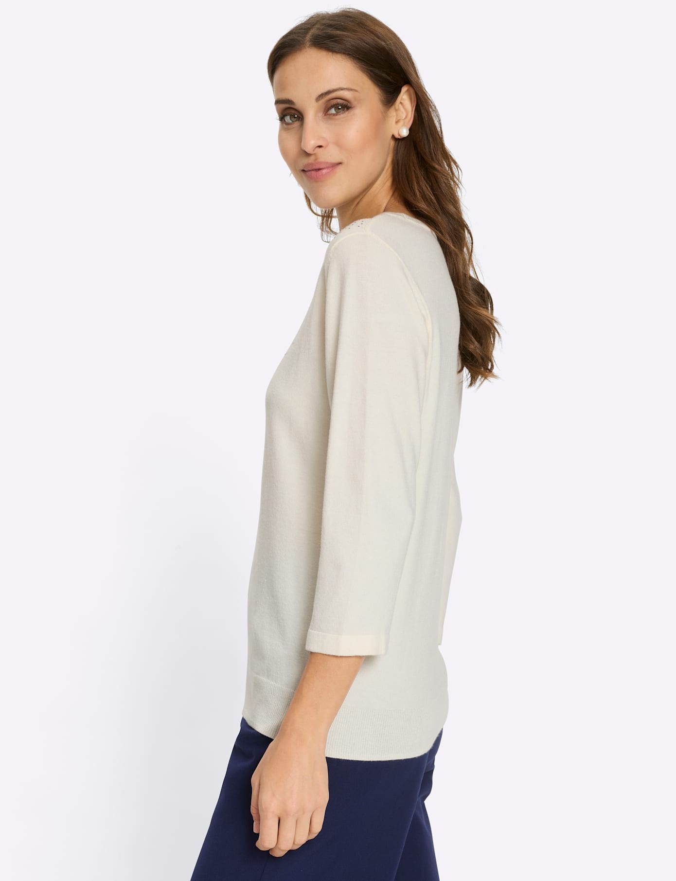 Lady 3/4 Arm-Pullover »Feinstrickpullover«