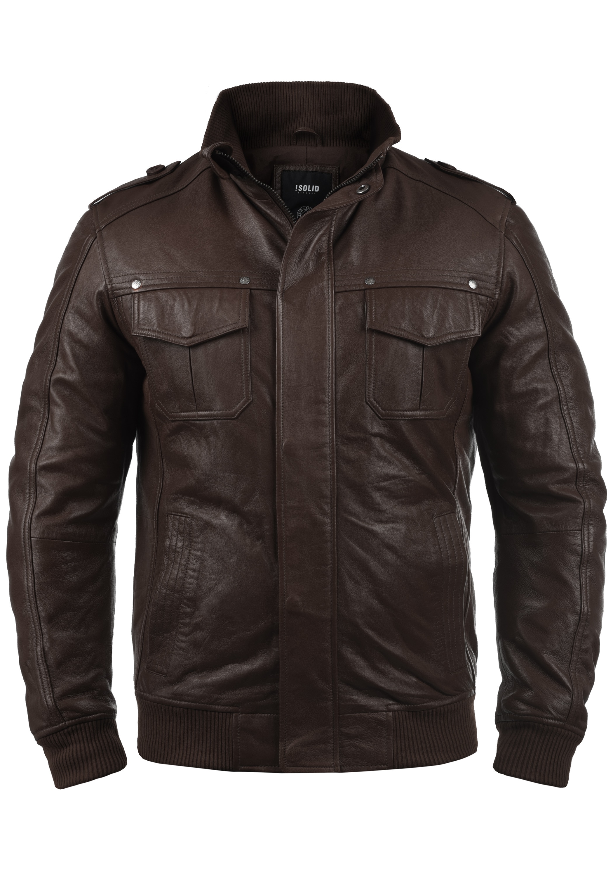 Lederjacke »Lederjacke SDCamash«, ohne Kapuze