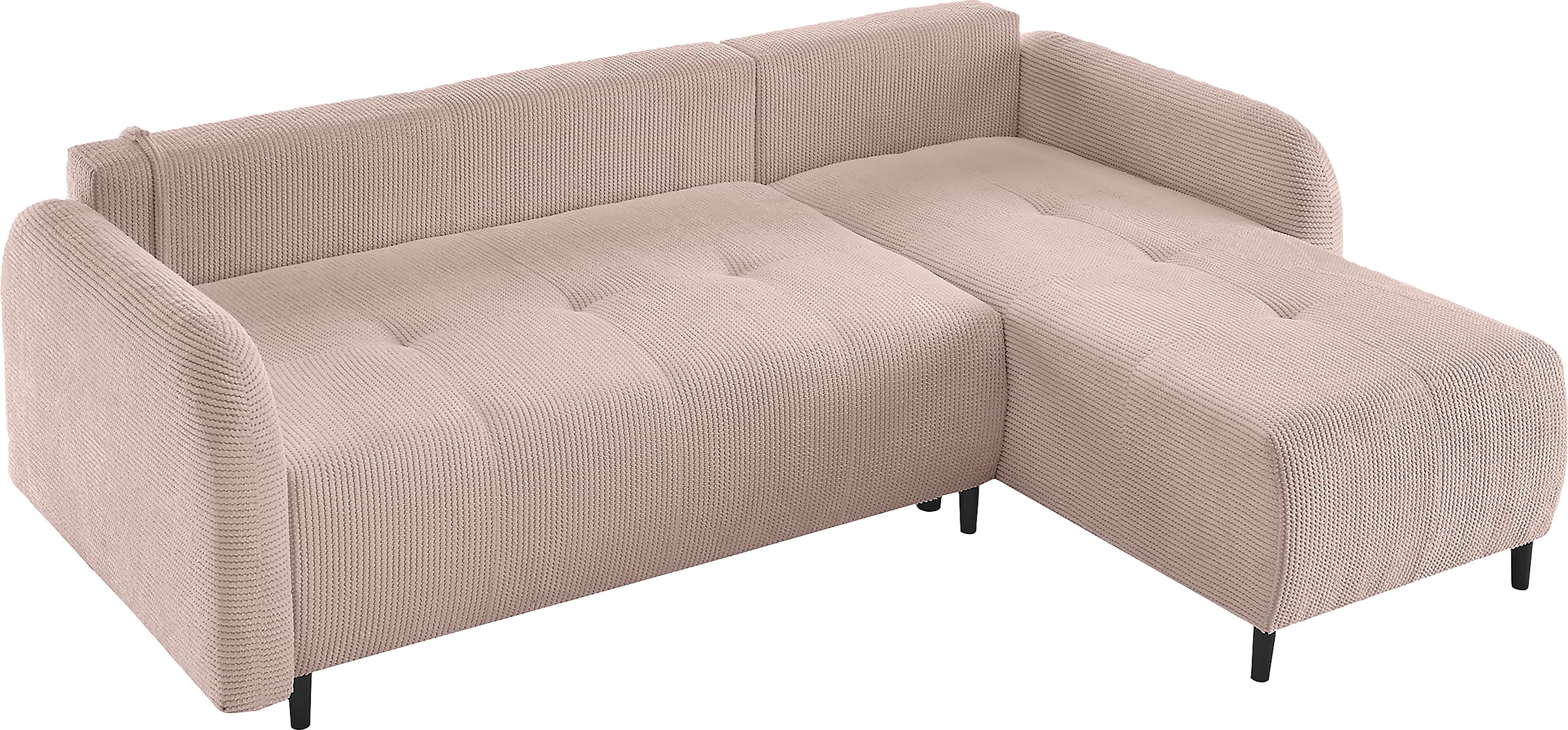 Leonique Ecksofa »BLAISE«, mit Bett-Funktion (Liegefläche 140/200 cm), Zier- und Rückenkissen