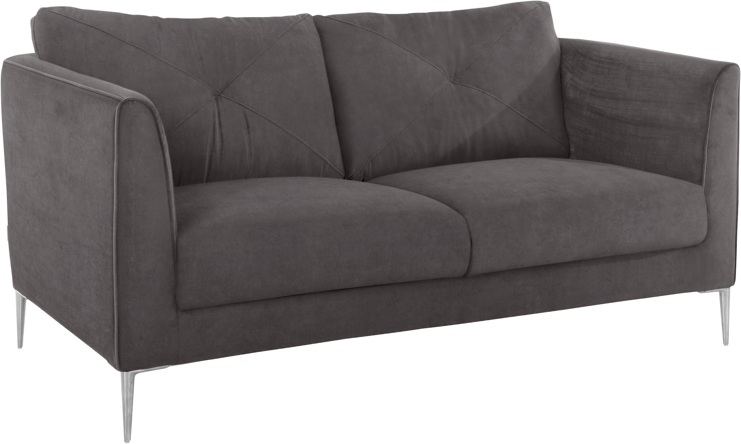 Guido Maria Kretschmer Home&Living 2-Sitzer »Chilltime, elegant und bequem, Komfortsitzhöhe 46cm, hoher Fuß«, mit eleganter Kreuznaht in den Rückenkissen, Breite 167 cm