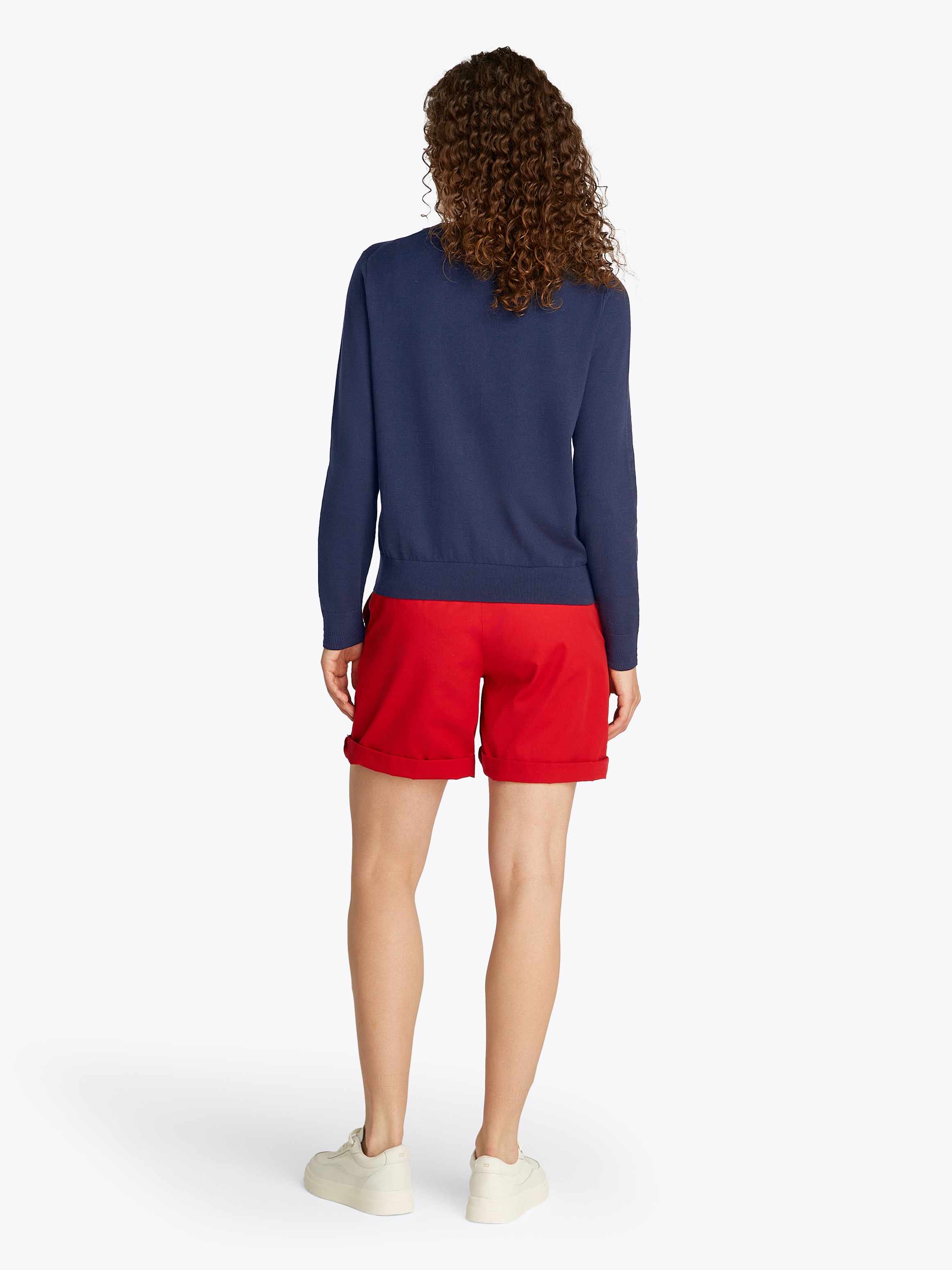 Tommy Hilfiger Cardigan »CO JERSEY STITCH CARDIGAN«, mit Logostickerei