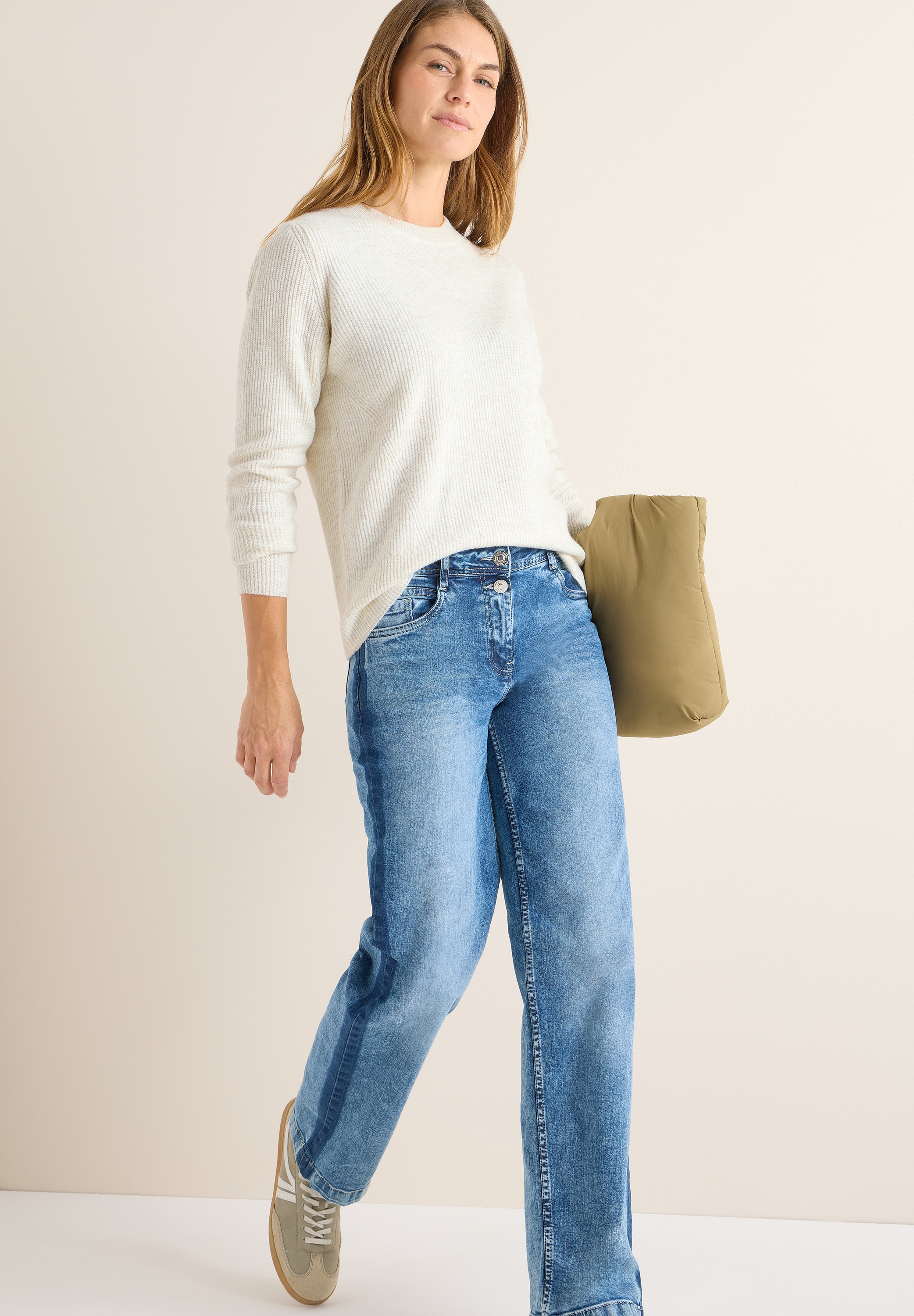 Cecil Strickpullover mit Strukturdetails