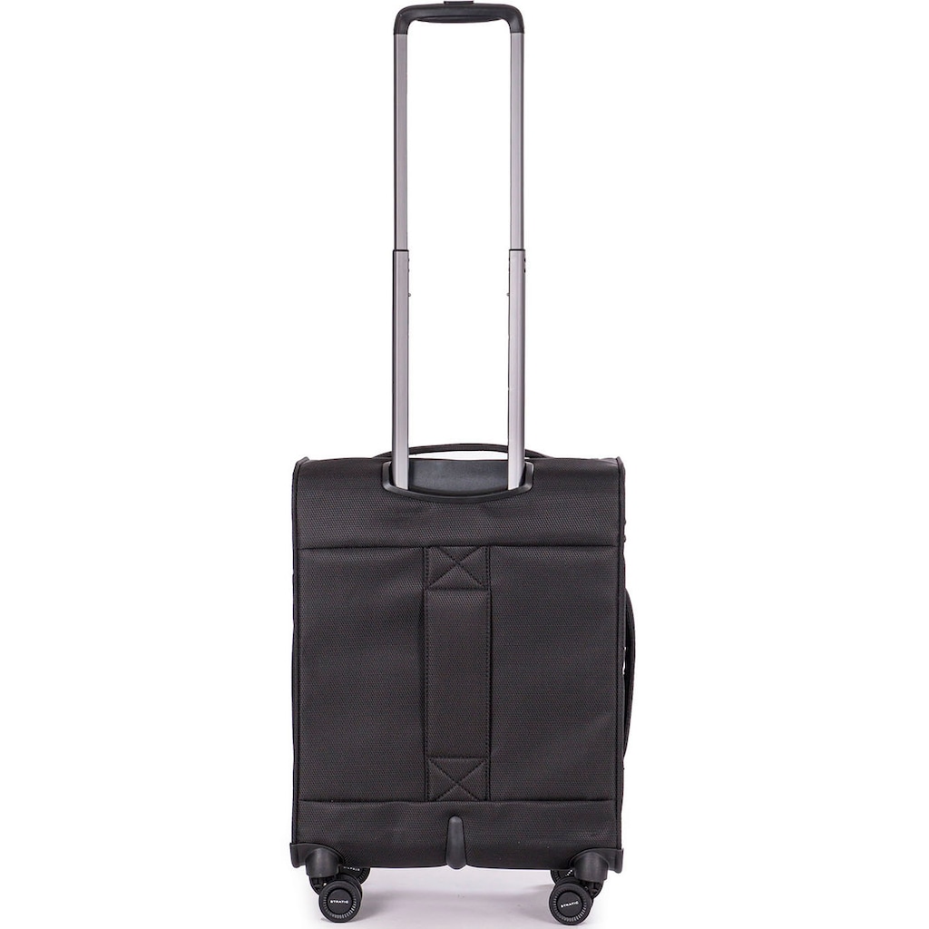 Stratic Weichgepäck-Trolley »Stratic Light + S, black«, 4 Rollen