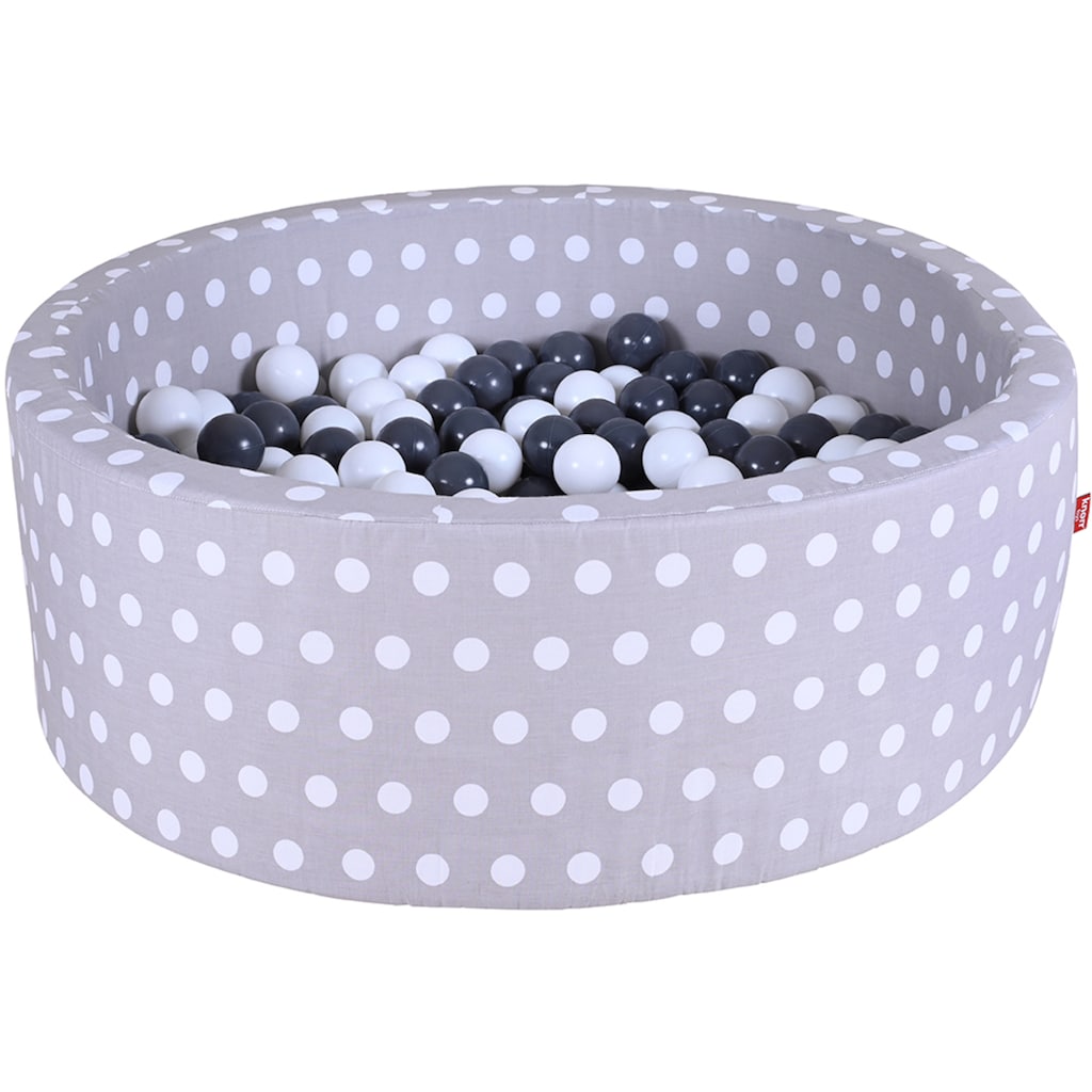 Knorrtoys® Bällebad »Soft, Grey White Dots«