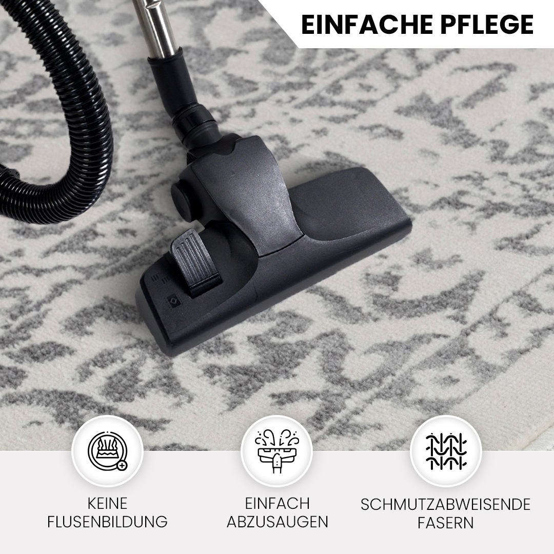 Livabliss Teppich »EJURA«, rechteckig, 8 mm Höhe, Vintage Orientteppich, Kurzflor Boho Wohnzimmerteppich, Läufer