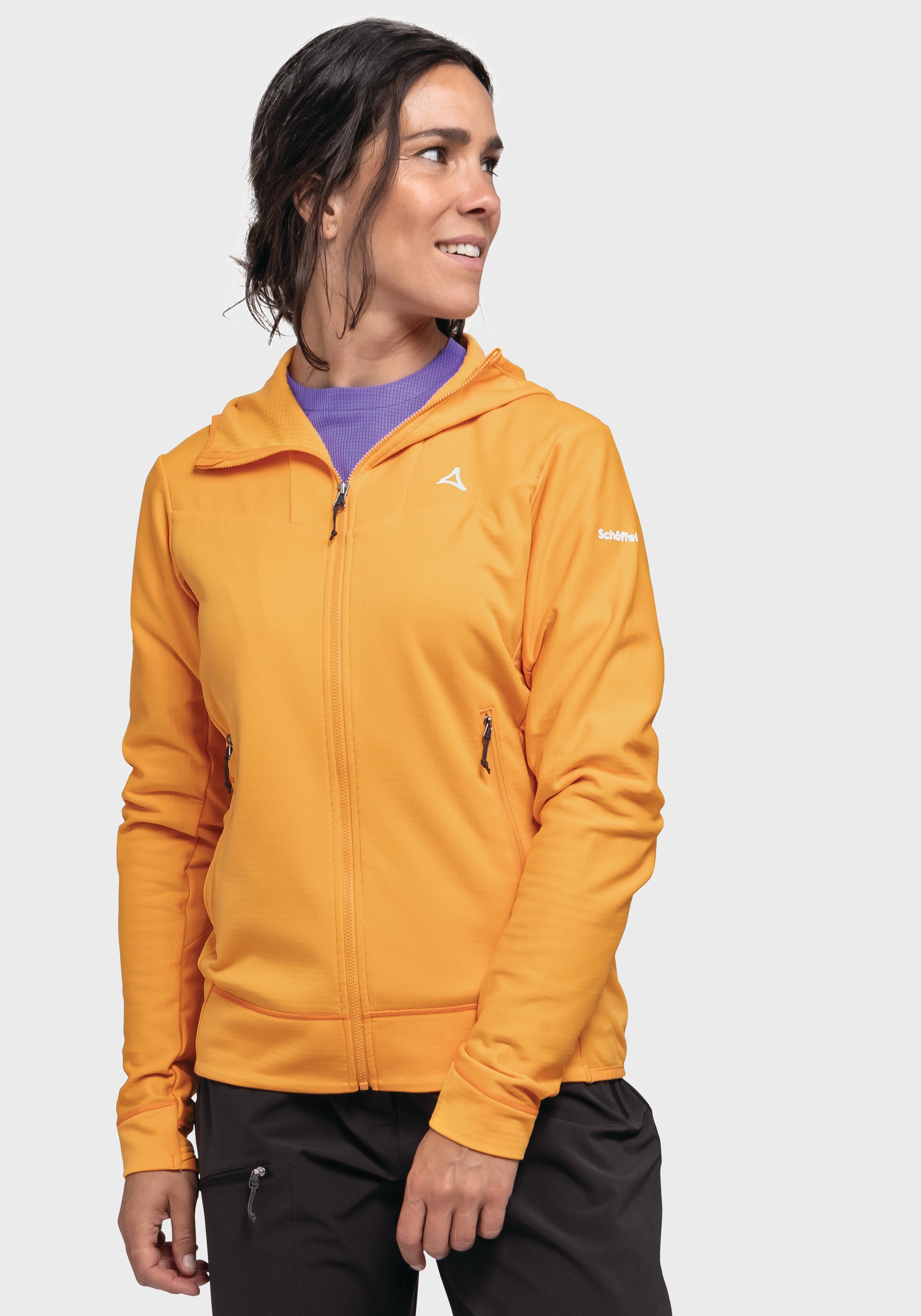 Schöffel Fleecejacke »Mountain Fleece Hoody Style Blaueis WMS«, mit Kapuze