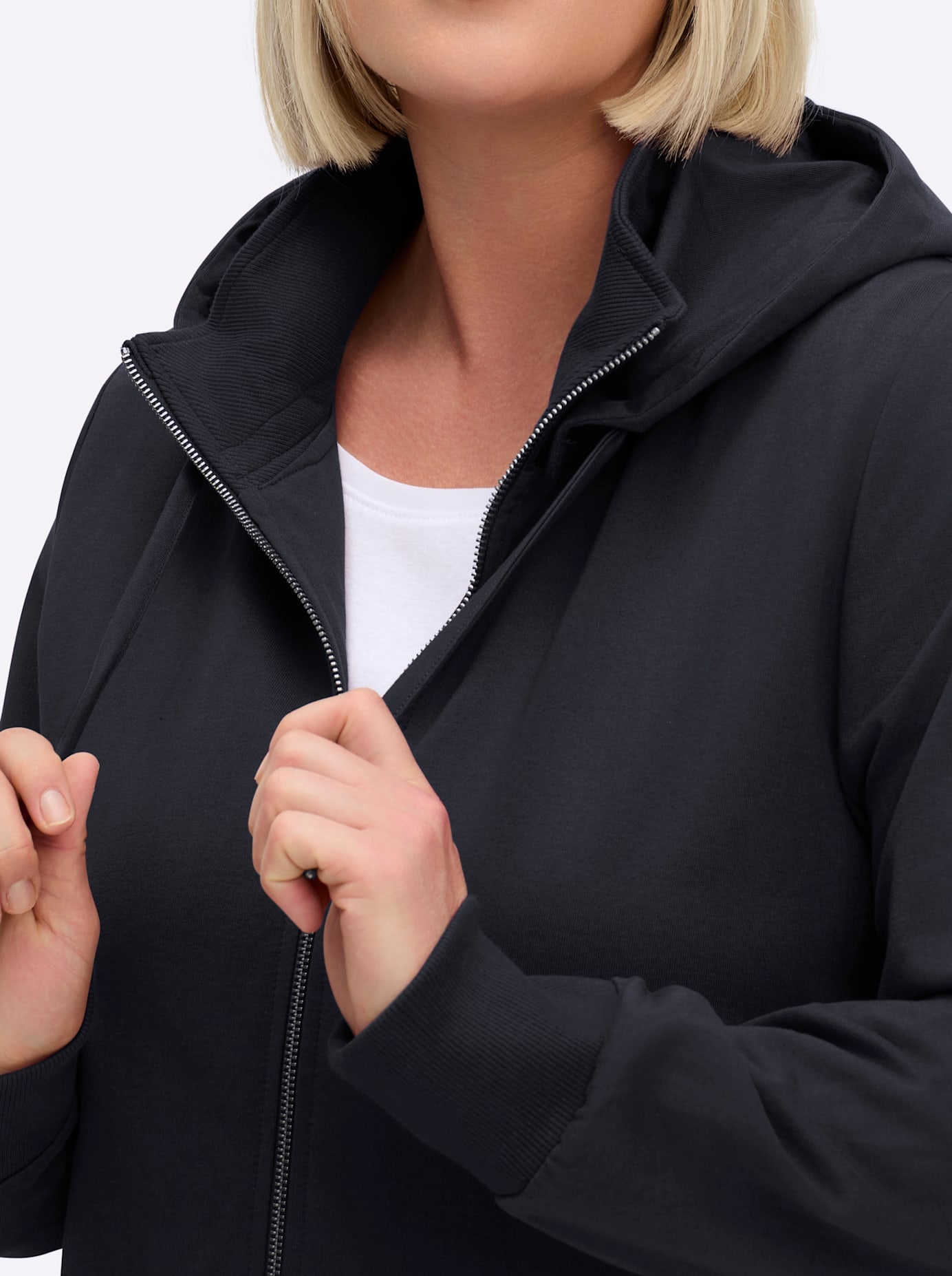 Sheego Shirtjacke »Sweatjacke« 1 Stk.