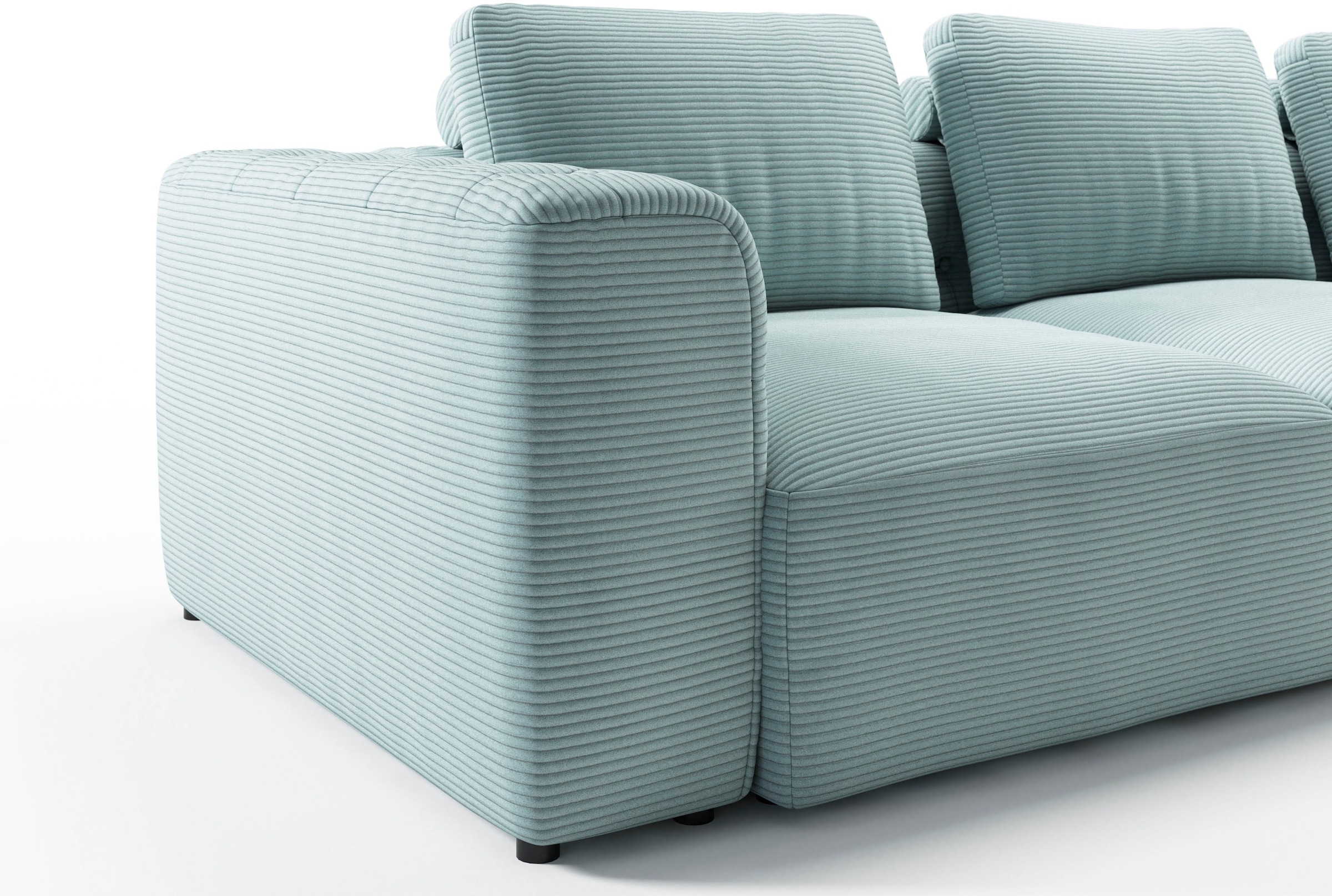 RAUM.ID 2,5-Sitzer »Cushid«, Modulsofa, bestehend aus 2 Teilen, Breite 268 cm
