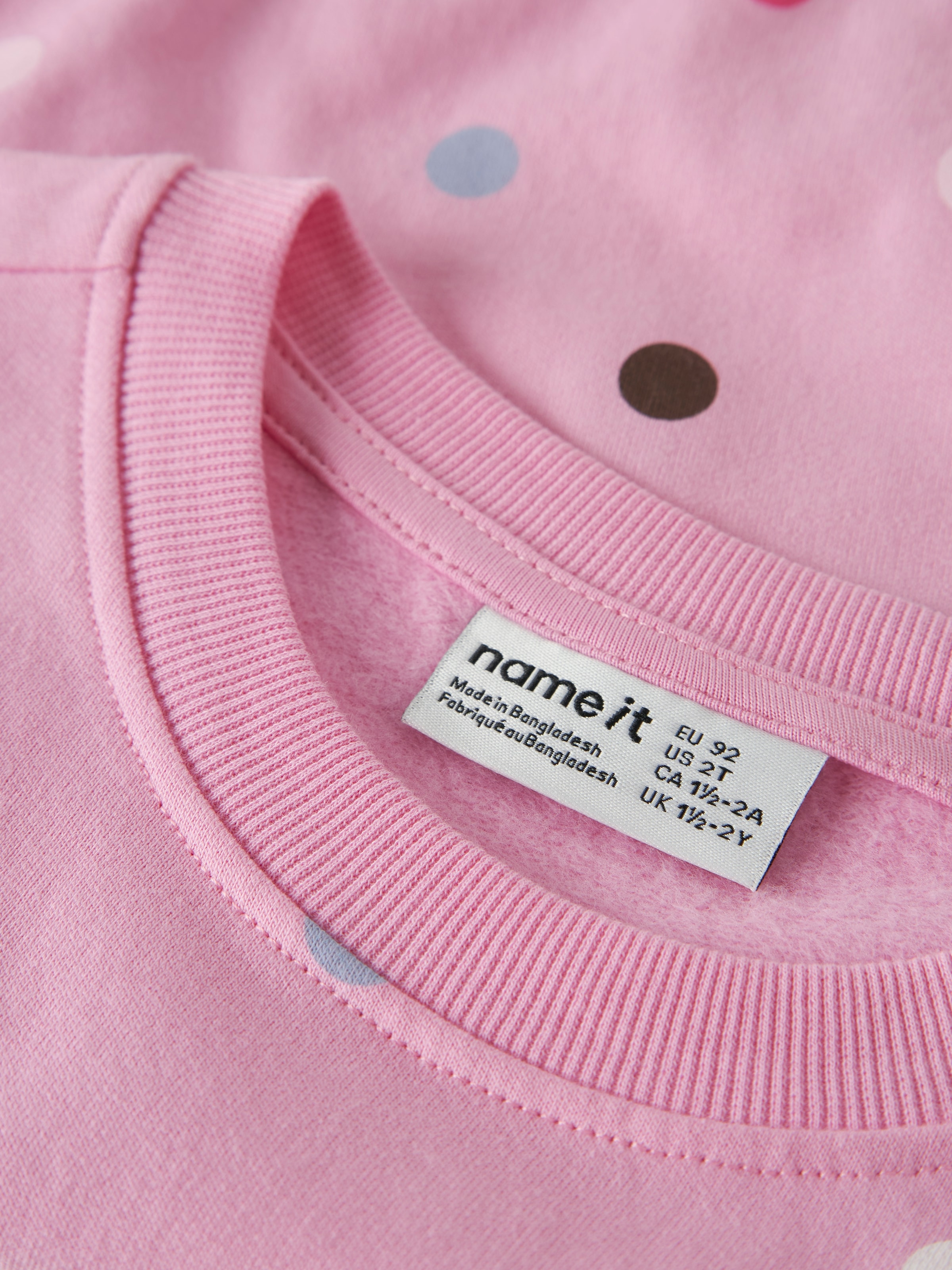 Name It Sweatshirt »NMFNISALA LS NREG SWEAT BRU PB«, Baumwolle
