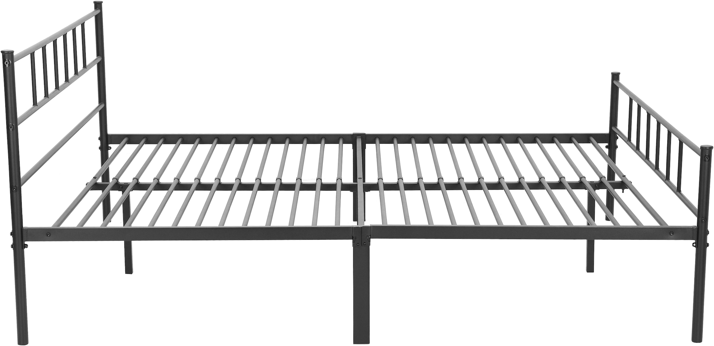 INOSIGN Metallbett »Amrum Bett Bettgestell Bettrahmen Einzelbett Doppelbett Stahlbett«, (2m Länge und in 4 Breiten wählbar - 90, 140, 160, 180 cm), Schlafzimmerbett inkl. 26 Lattenroste zum Schutz der Matratze