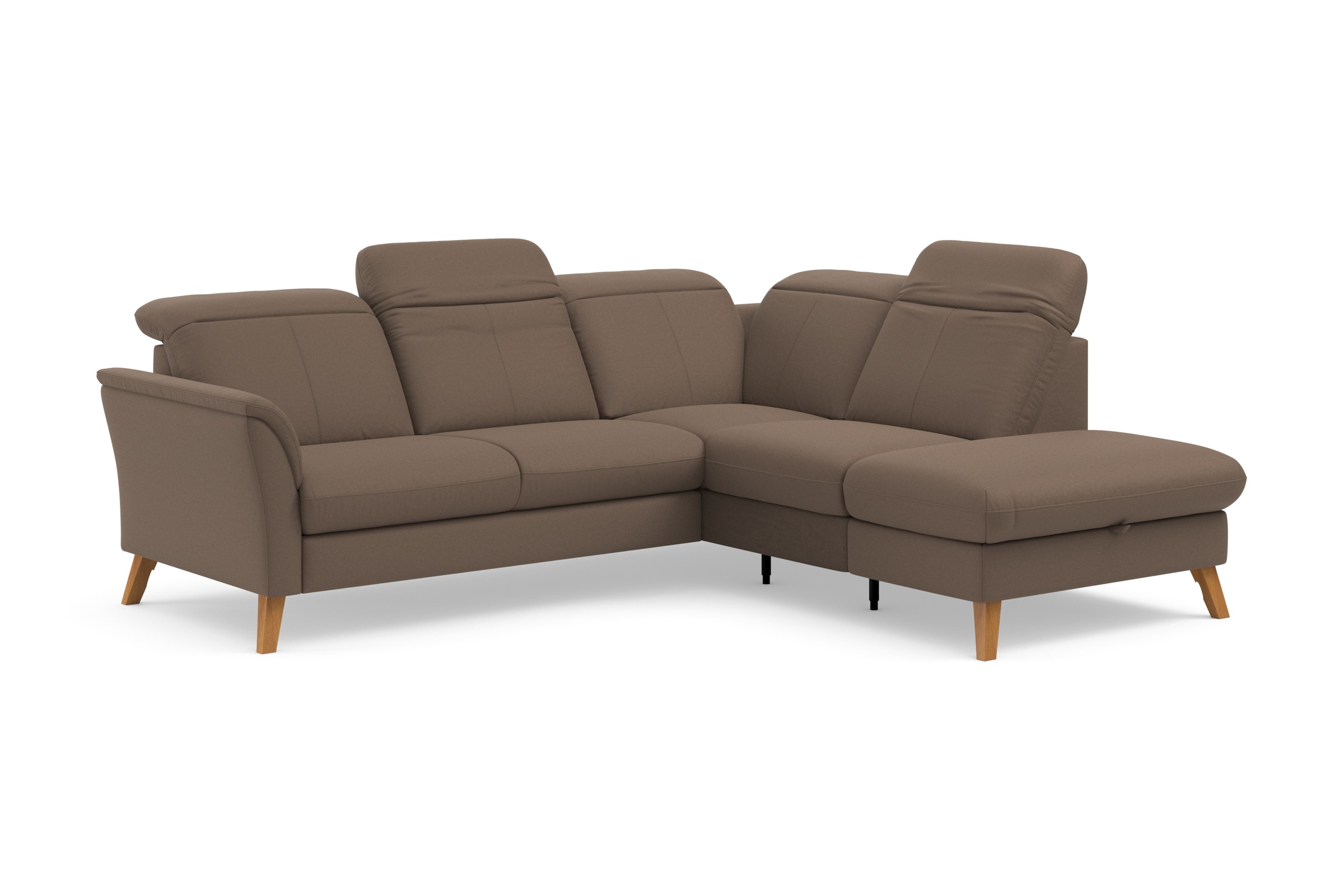 sit&more Ecksofa »Romero L-Form«, wahlweise mit oder ohne TV-Funktion, Bettfunktion, Bettkasten