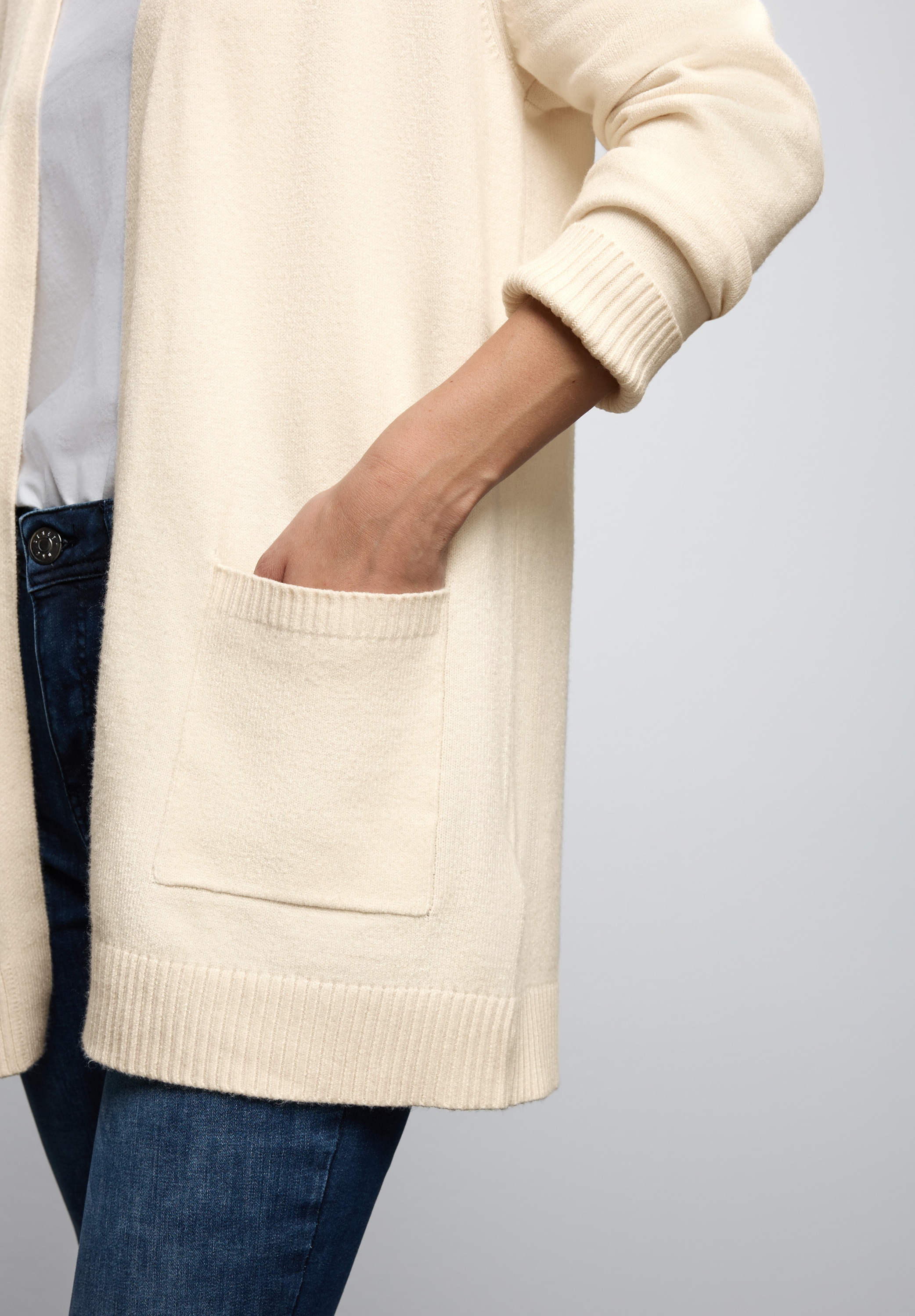 STREET ONE Cardigan, ohne Verschluss, offen