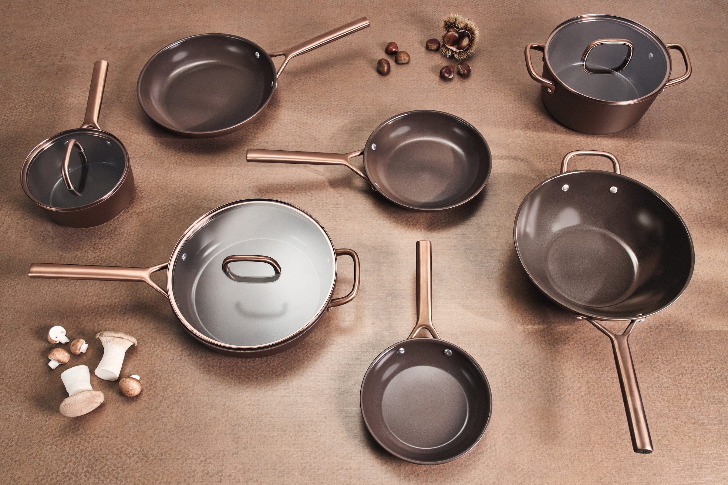 Zwilling Pfannen-Set »Milano« Aluminium Set, 2 tlg. Keramik-Antihaftbeschichtung, Induktion, Made in Italy