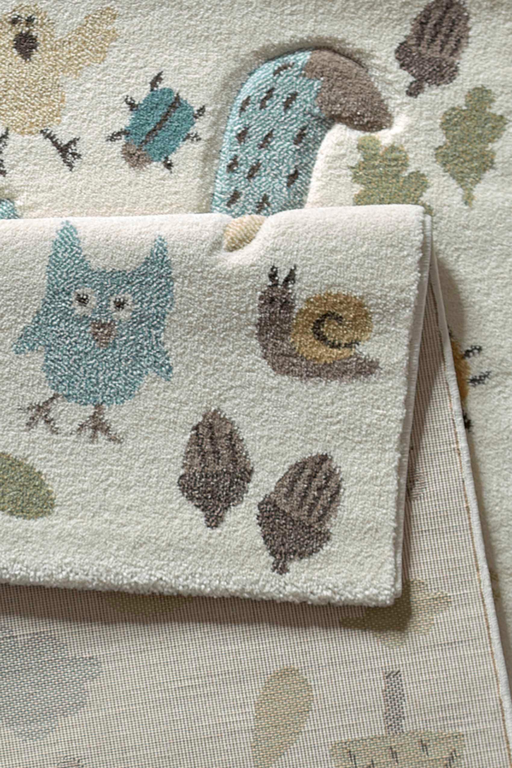 Sigikid Kinderteppich »Forest«, rechteckig, 13 mm Höhe, Wald Tiere Design, Kurzflor